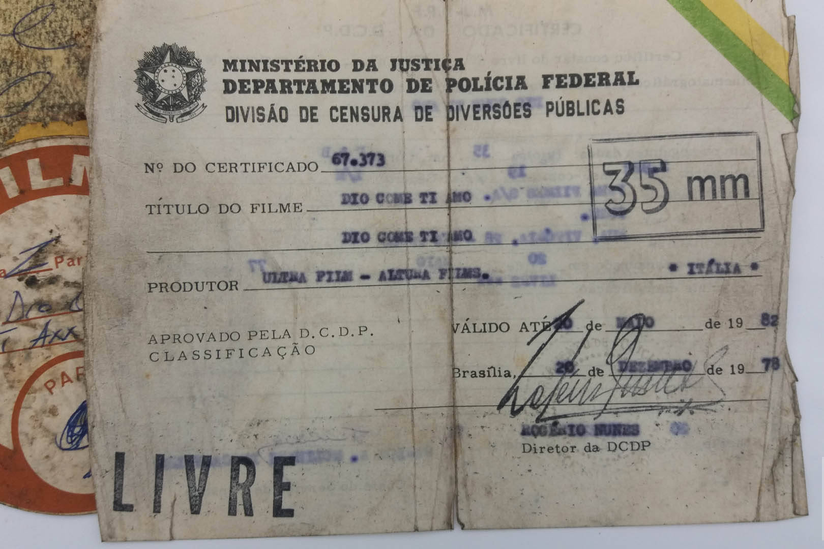 Por conta da suspensão das atividades presenciais, em atendimento às normas sanitárias de enfrentamento da pandemia, o acesso de pesquisadores ao acervo do Museu da Imagem e do Som do Paraná ficou suspenso.  - Curitiba, 25/11/2021 - Foto: Coleção de Películas/MIS