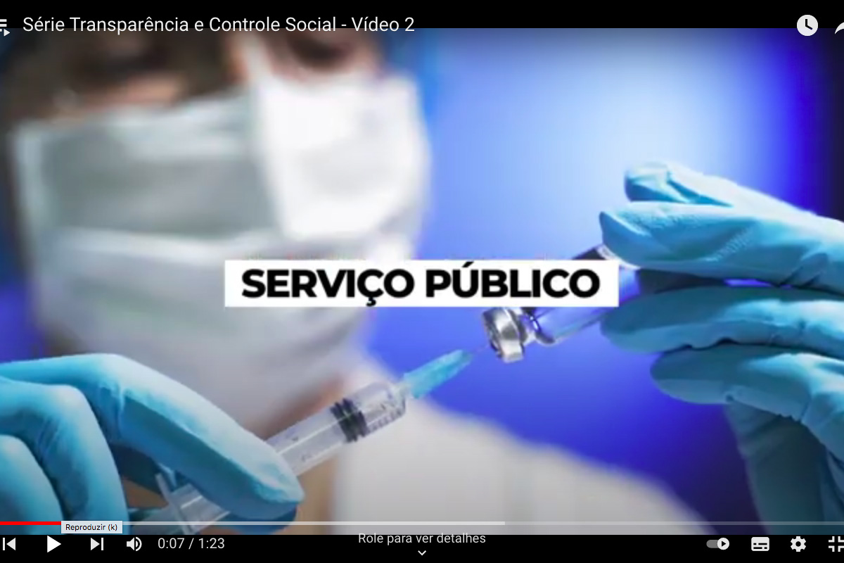 Fazenda divulga o segundo vídeo da série ‘Transparência e Controle Social’