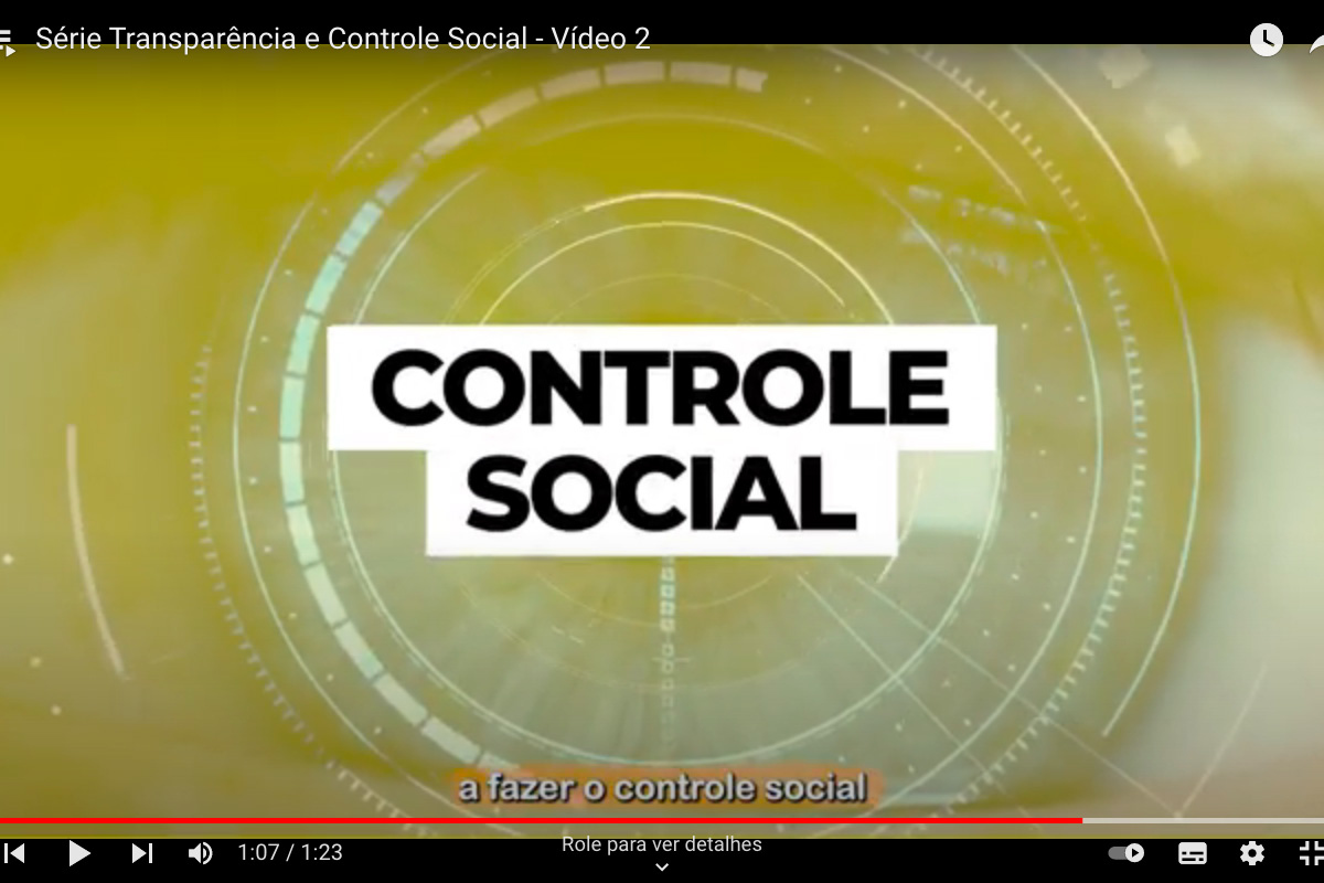 Fazenda divulga o segundo vídeo da série ‘Transparência e Controle Social’