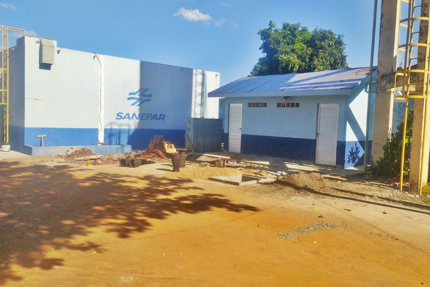 Sanepar está finalizando obras em São Pedro do Ivaí
