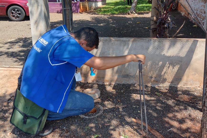 Ligações de esgoto são vistoriadas em Santa Terezinha de Itaipu