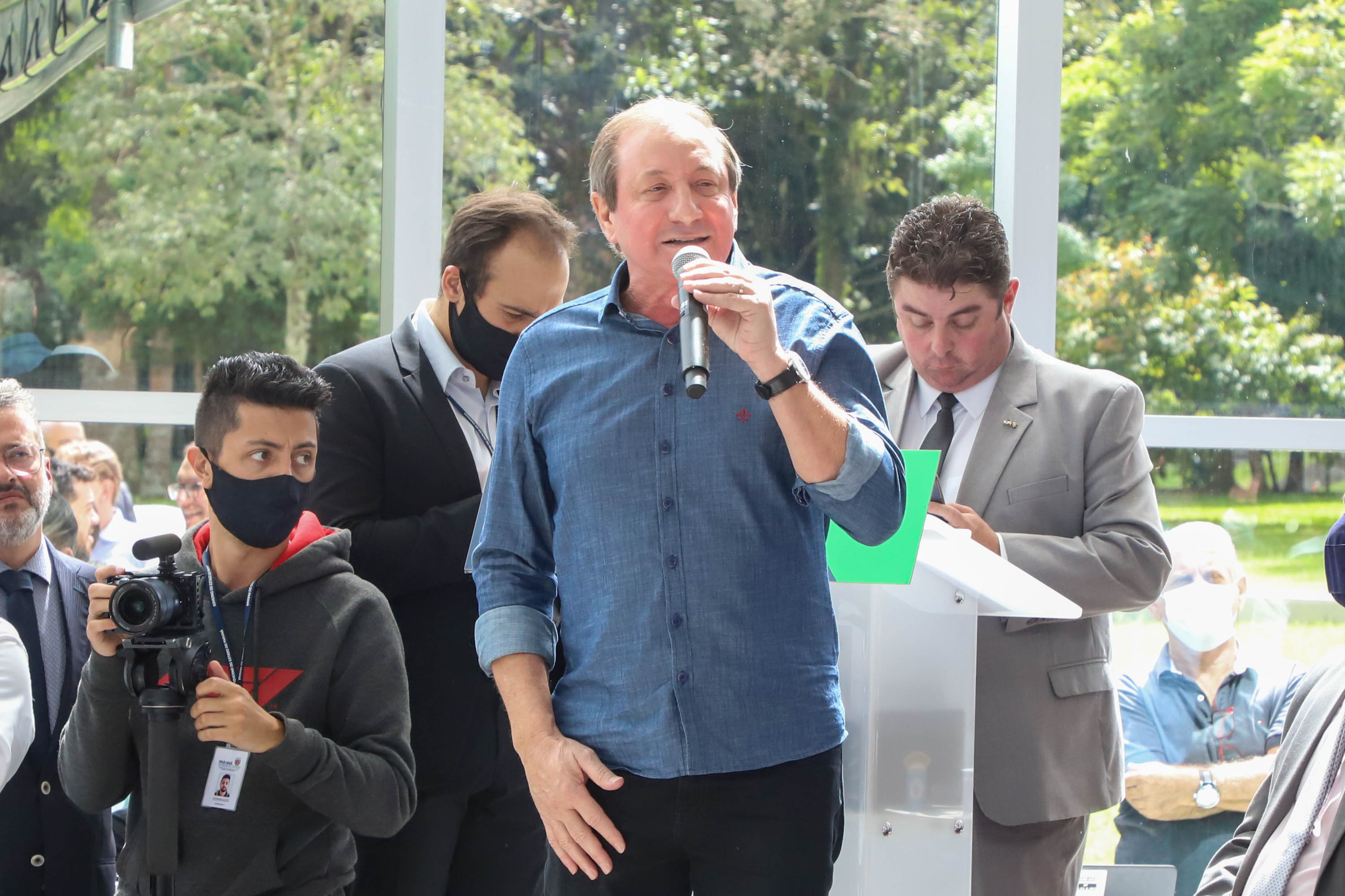 Governador Carlos Massa Ratinho Junior Libera 420 Milhoes para açoes de Desenvolvimento Urbano em quase 300 Municipios do Estado. Foto: Ari Dias/ AEN.