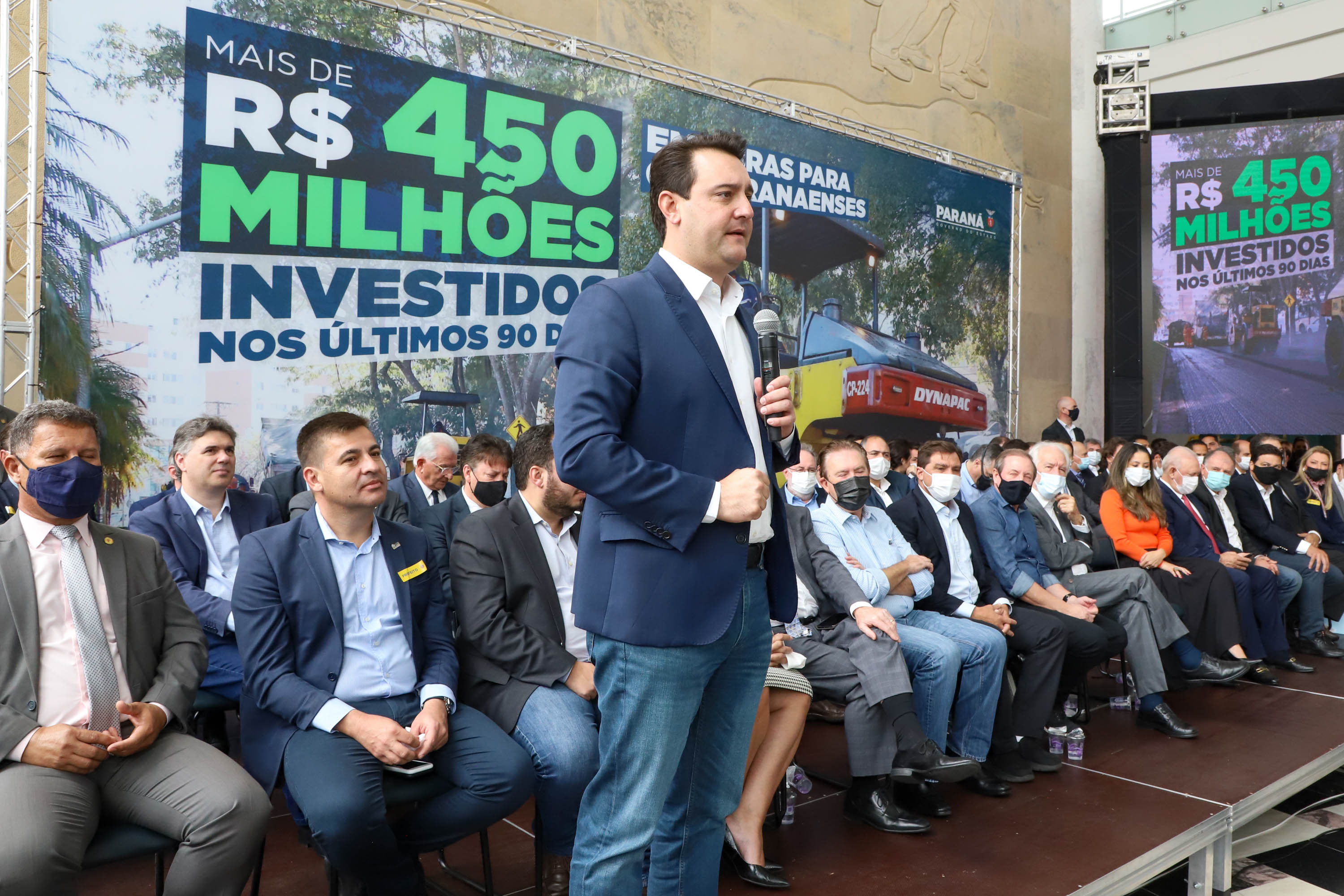 Governador Carlos Massa Ratinho Junior Libera 420 Milhoes para açoes de Desenvolvimento Urbano em quase 300 Municipios do Estado. Foto: Ari Dias/ AEN.