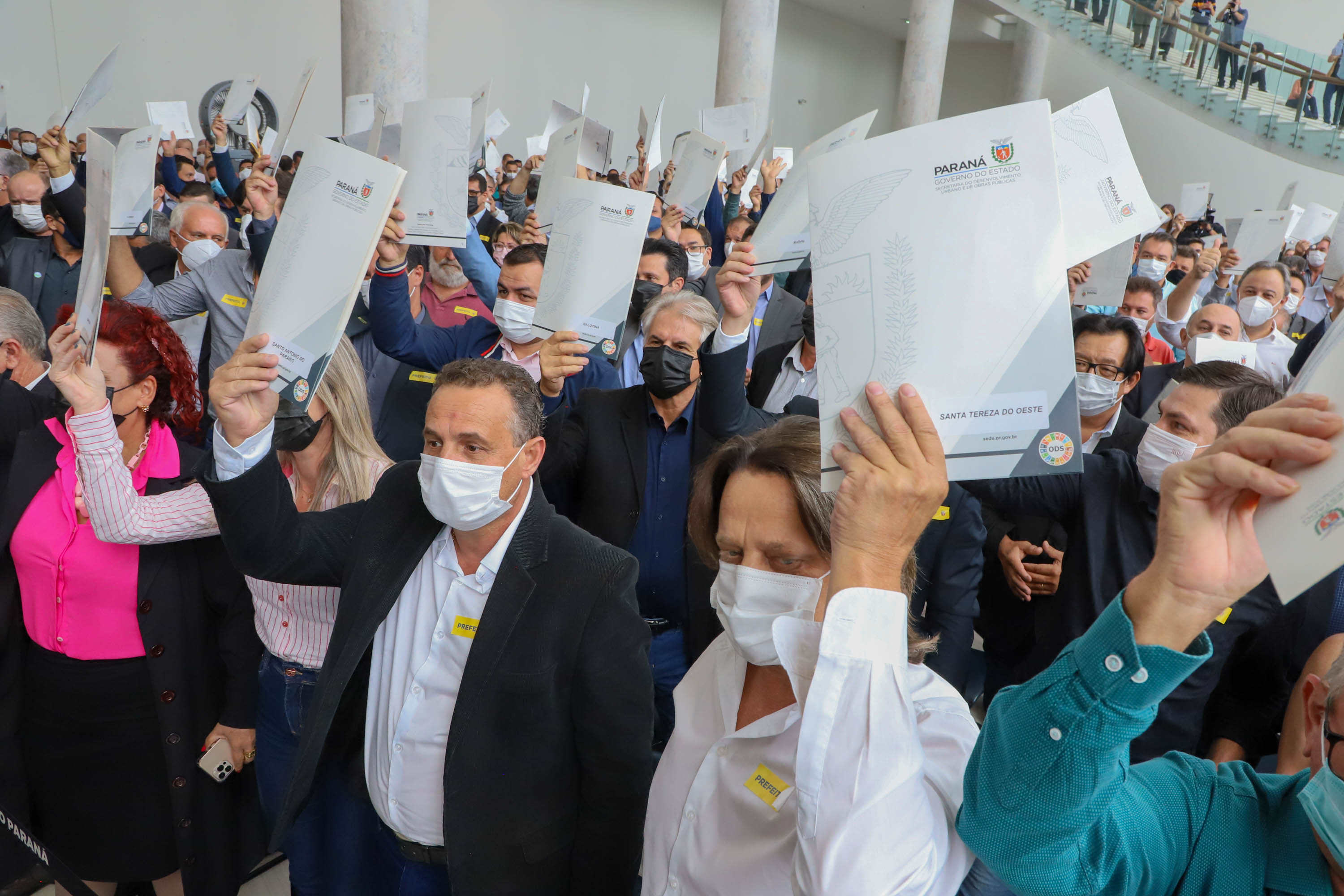 Governador Carlos Massa Ratinho Junior Libera 420 Milhoes para açoes de Desenvolvimento Urbano em quase 300 Municipios do Estado. Foto: Ari Dias/ AEN.