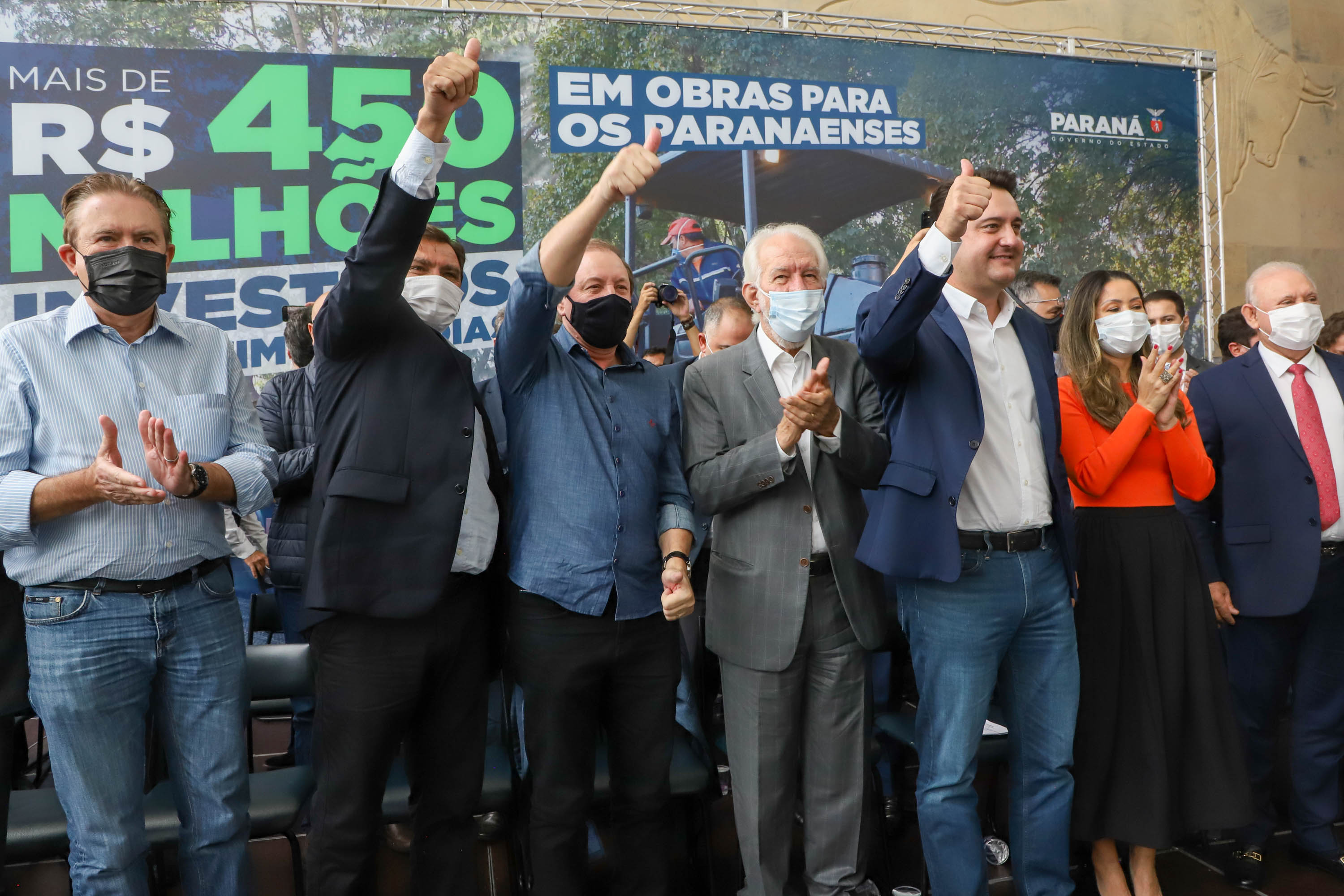 Governador Carlos Massa Ratinho Junior Libera 420 Milhoes para açoes de Desenvolvimento Urbano em quase 300 Municipios do Estado. Foto: Ari Dias/ AEN.