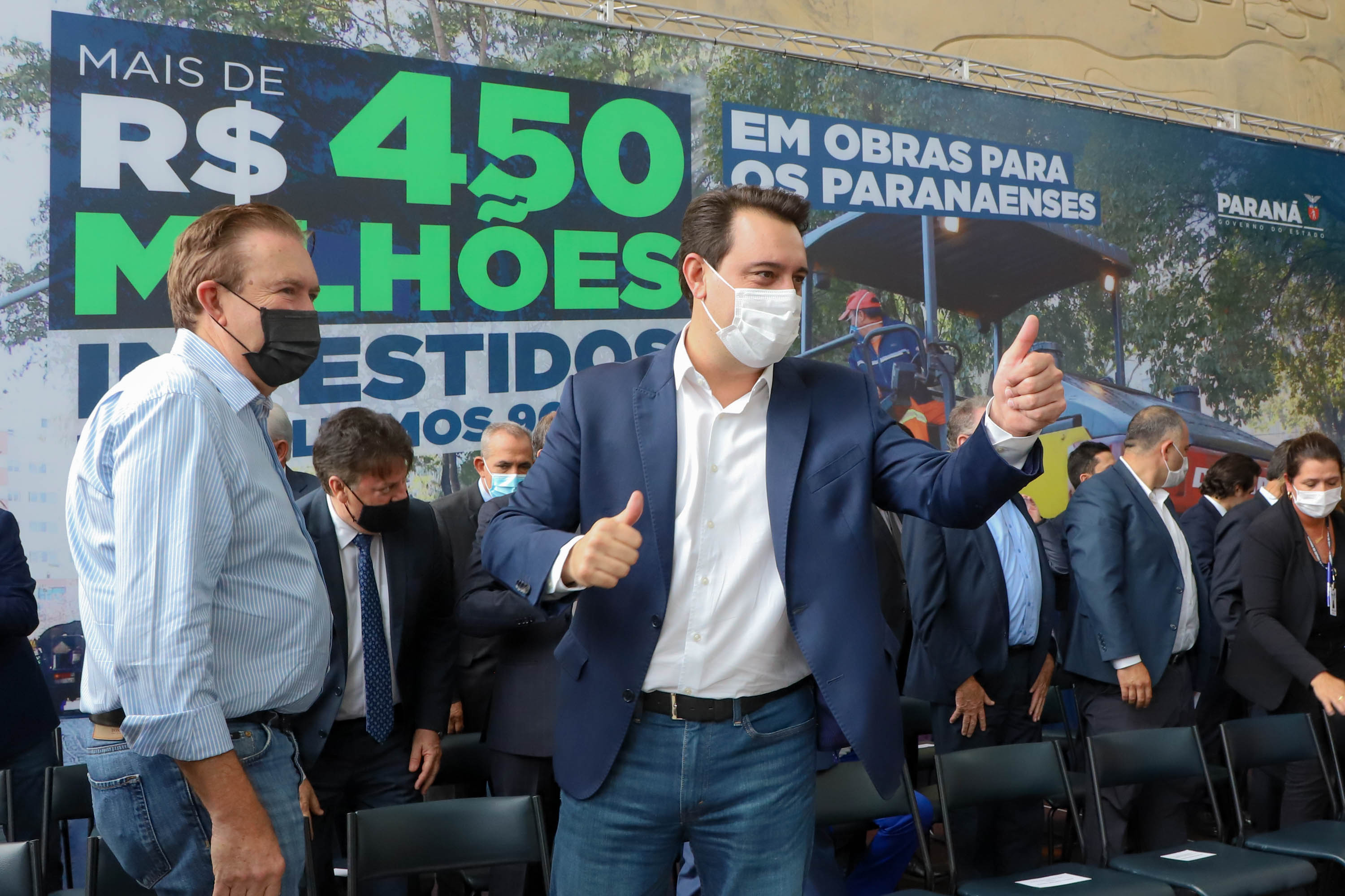 Governador Carlos Massa Ratinho Junior Libera 420 Milhoes para açoes de Desenvolvimento Urbano em quase 300 Municipios do Estado. Foto: Ari Dias/ AEN.