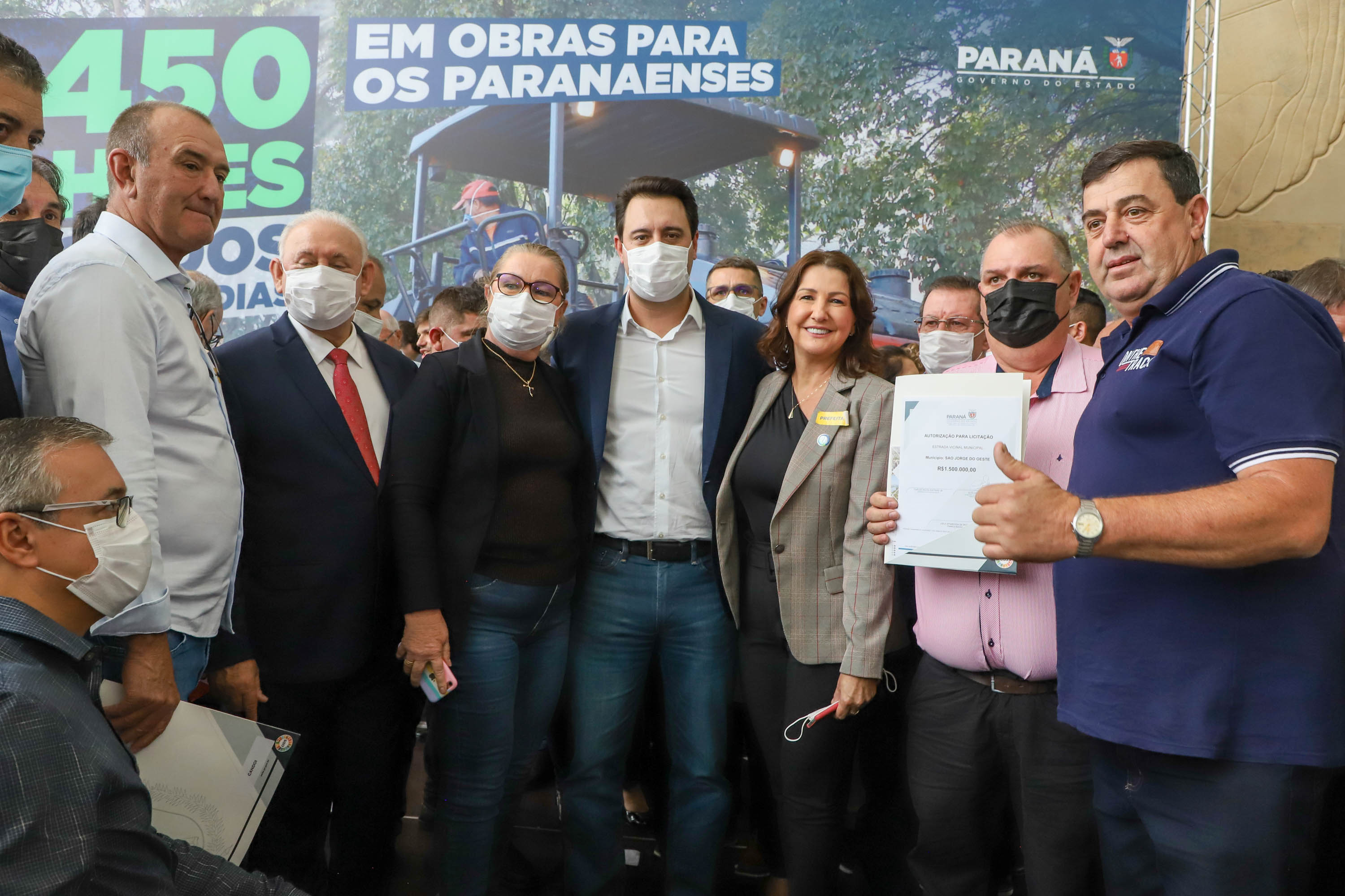 Governador Carlos Massa Ratinho Junior Libera 420 Milhoes para açoes de Desenvolvimento Urbano em quase 300 Municipios do Estado. Foto: Ari Dias/ AEN.