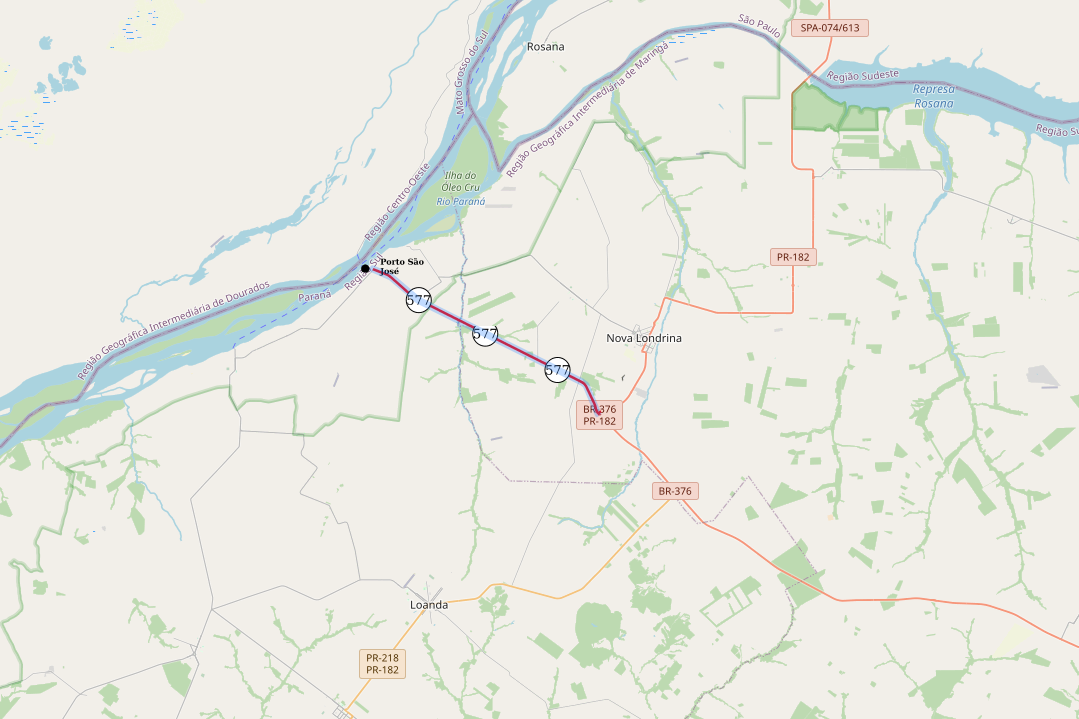 Governo realiza reforço de segurança viária entre Nova Londrina e Porto São José