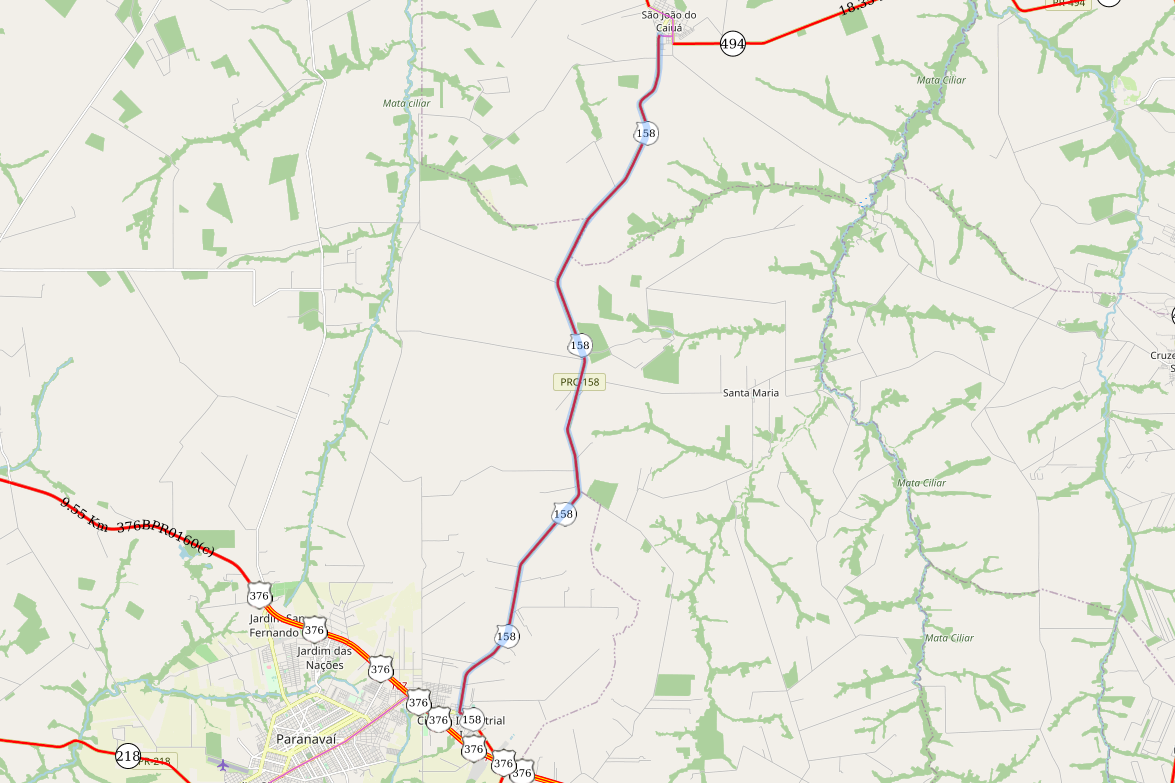 Rodovia entre Paranavaí e São João do Caiuá recebe reforço na sinalização