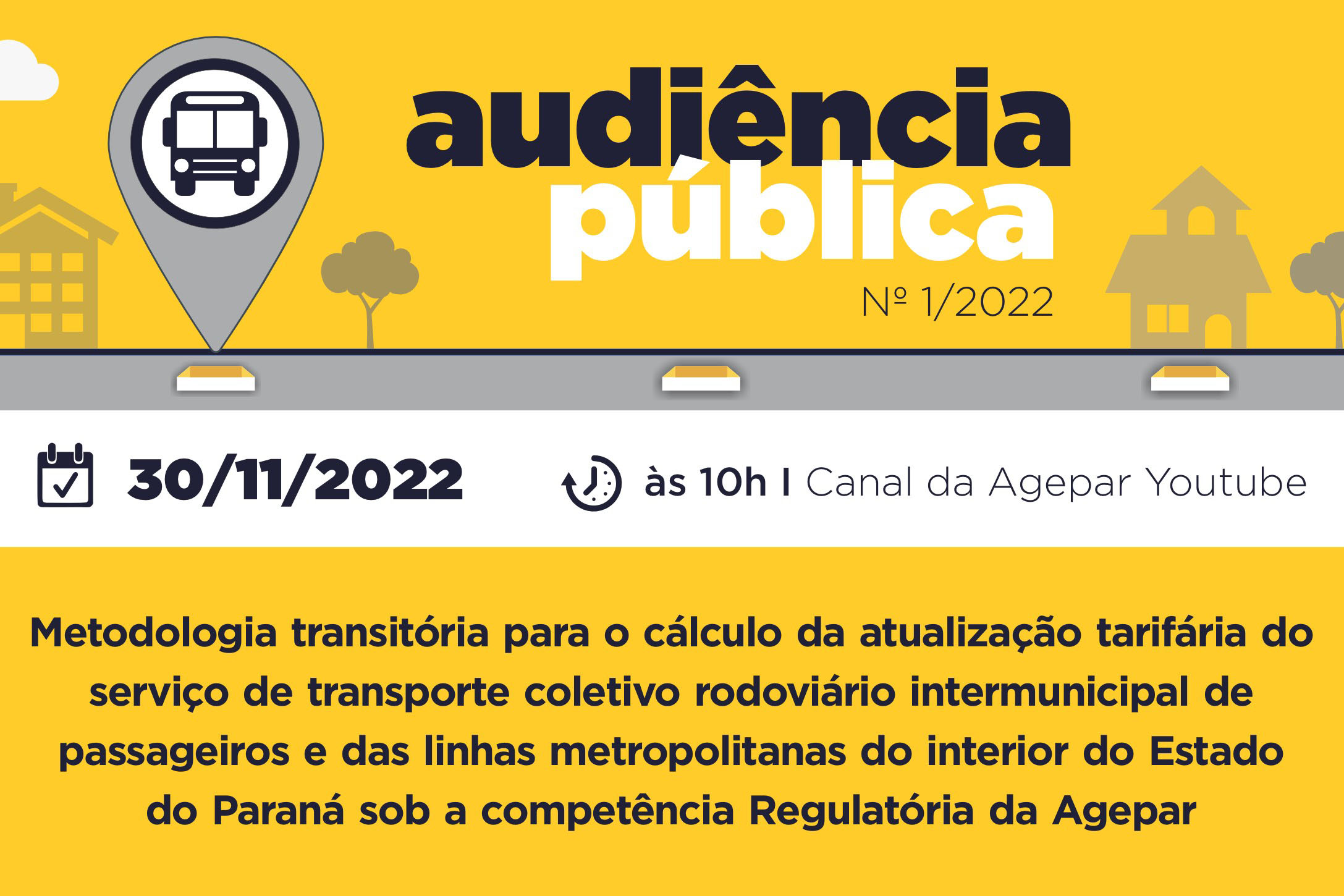 Agepar realiza audiência pública para receber contribuições sobre metodologia de atualização da tarifa do transporte rodoviário