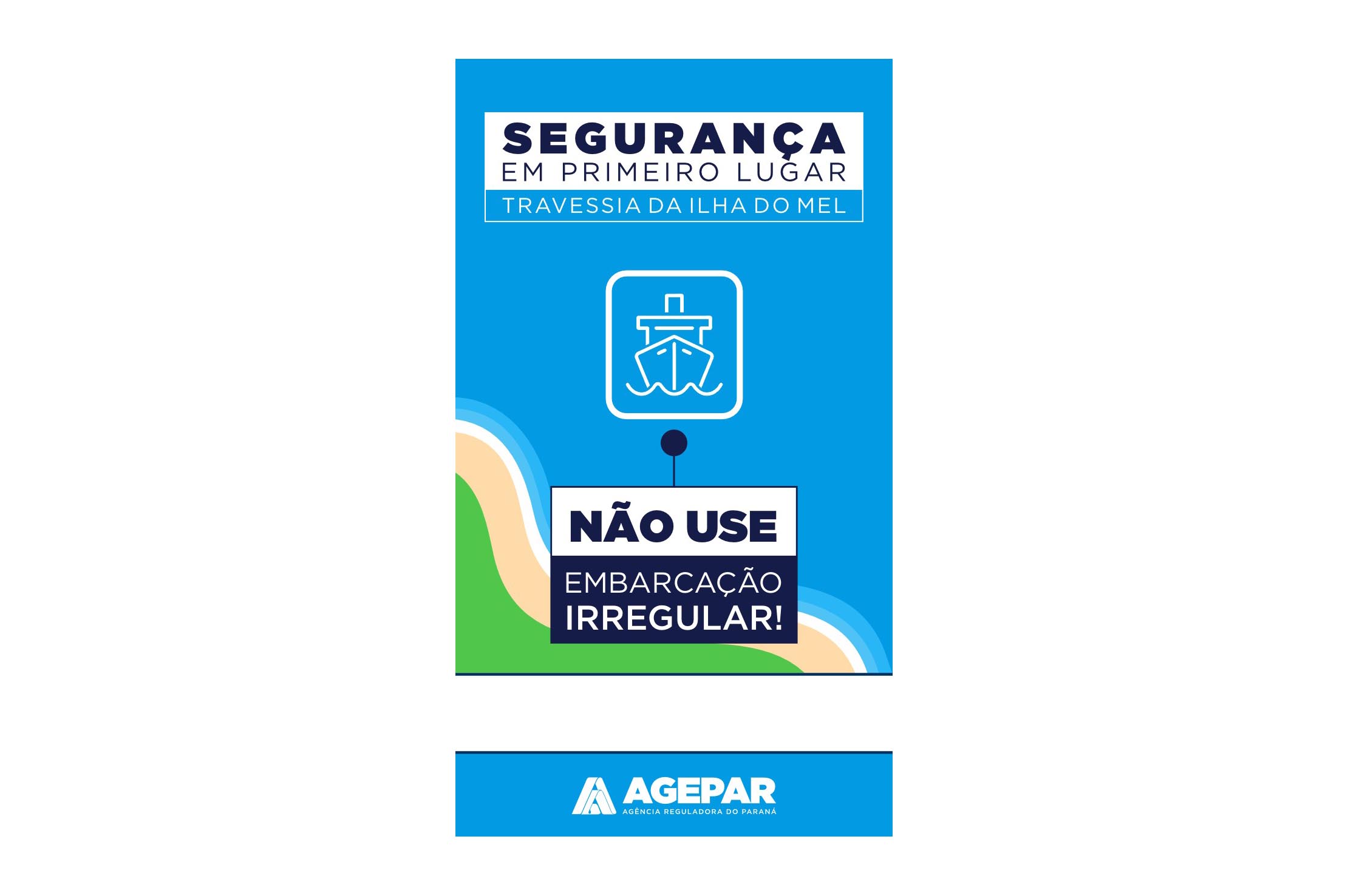 Agepar lança campanha de conscientização para usuários da travessia da Ilha do Mel