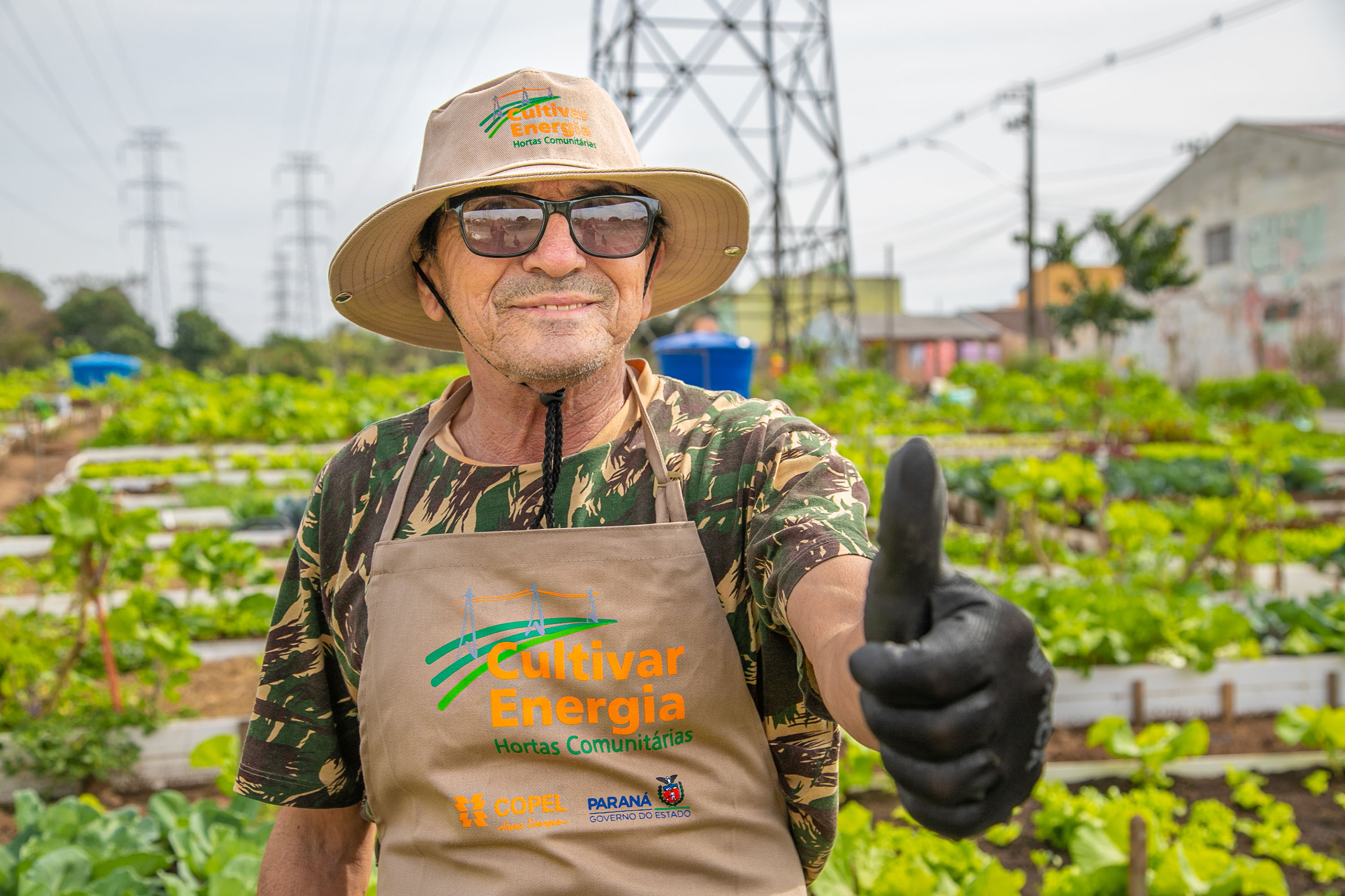 Hortas urbanas sob linhas de energia produzem toneladas de alimentos orgânicos no PR