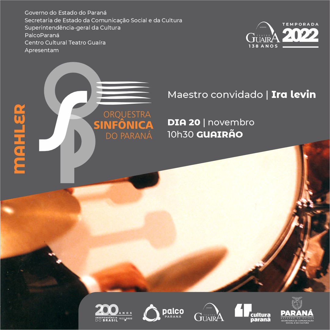 Sinfonia de Mahler desafia público e Orquestra Sinfônica do Paraná em concerto no Teatro Guaíra -