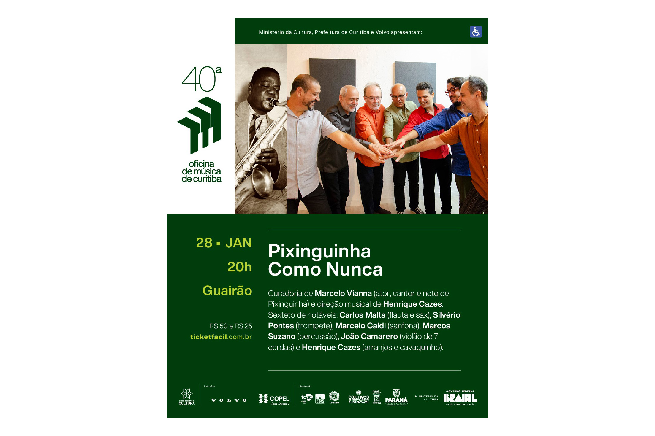 Teatro Guaíra recebe grandes espetáculos da 40ª Oficina de Música
