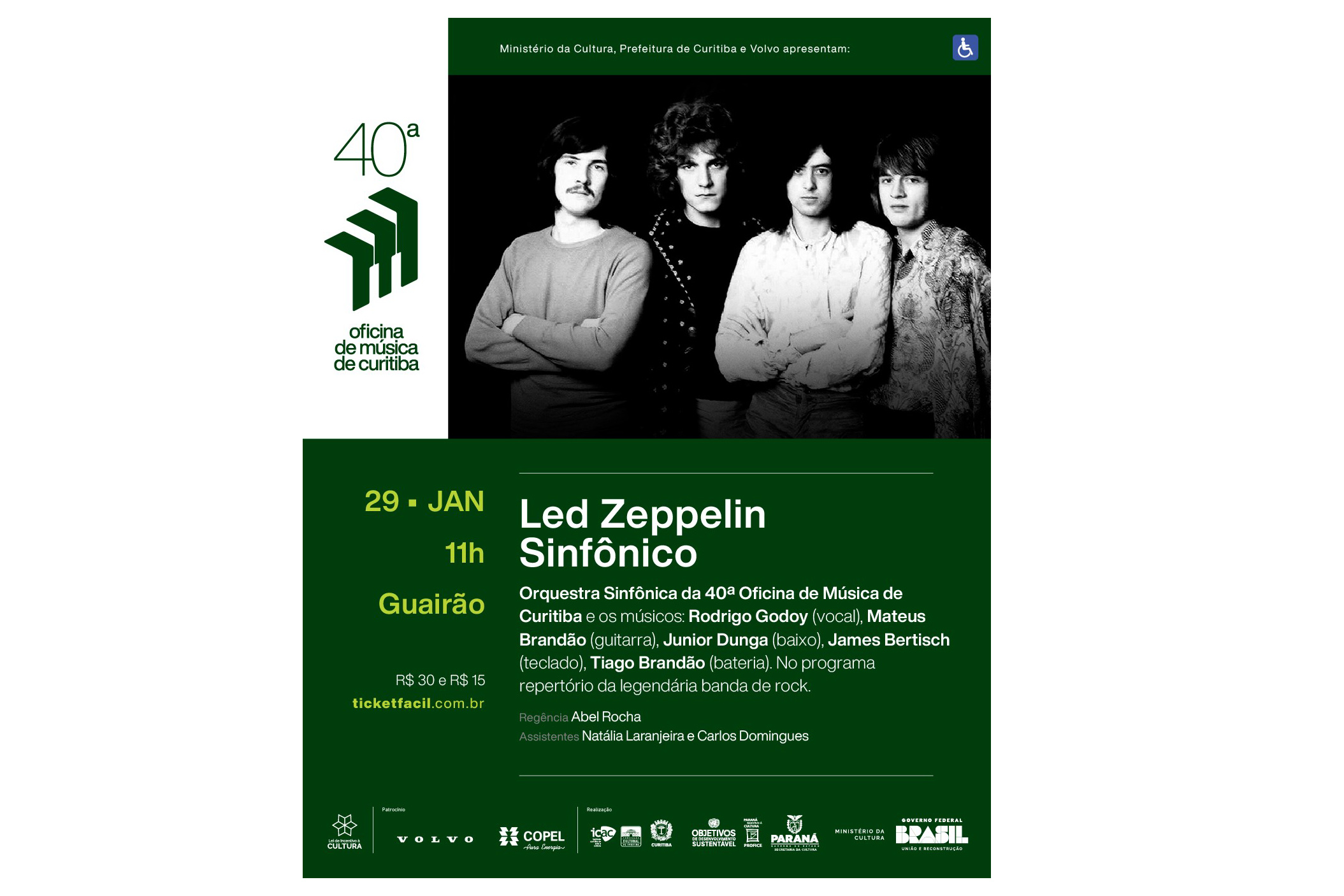 Teatro Guaíra recebe grandes espetáculos da 40ª Oficina de Música