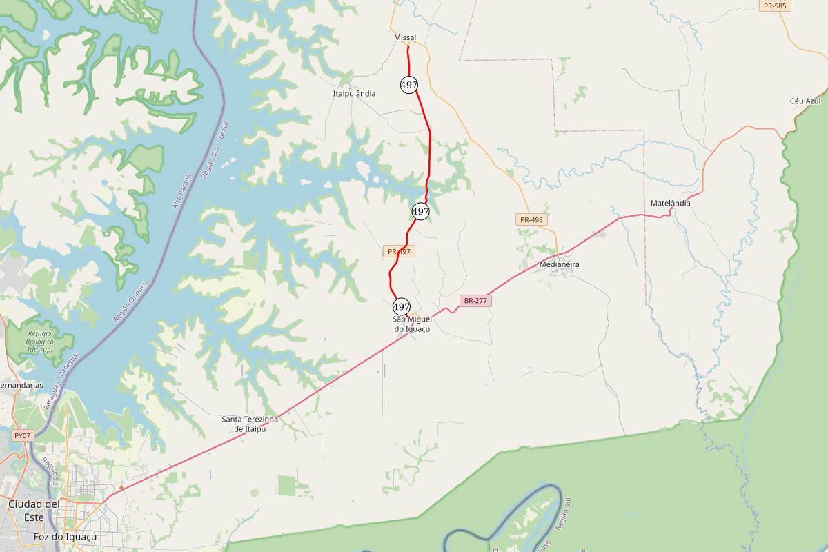 PR-497 Missal a São Miguel do Iguaçu