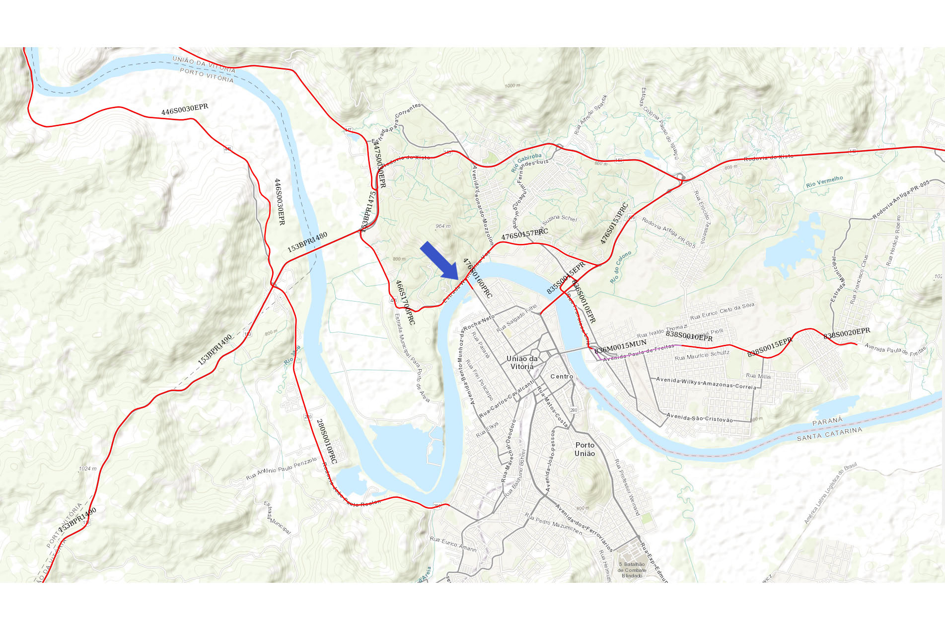 Detonação de rochas em União da Vitória