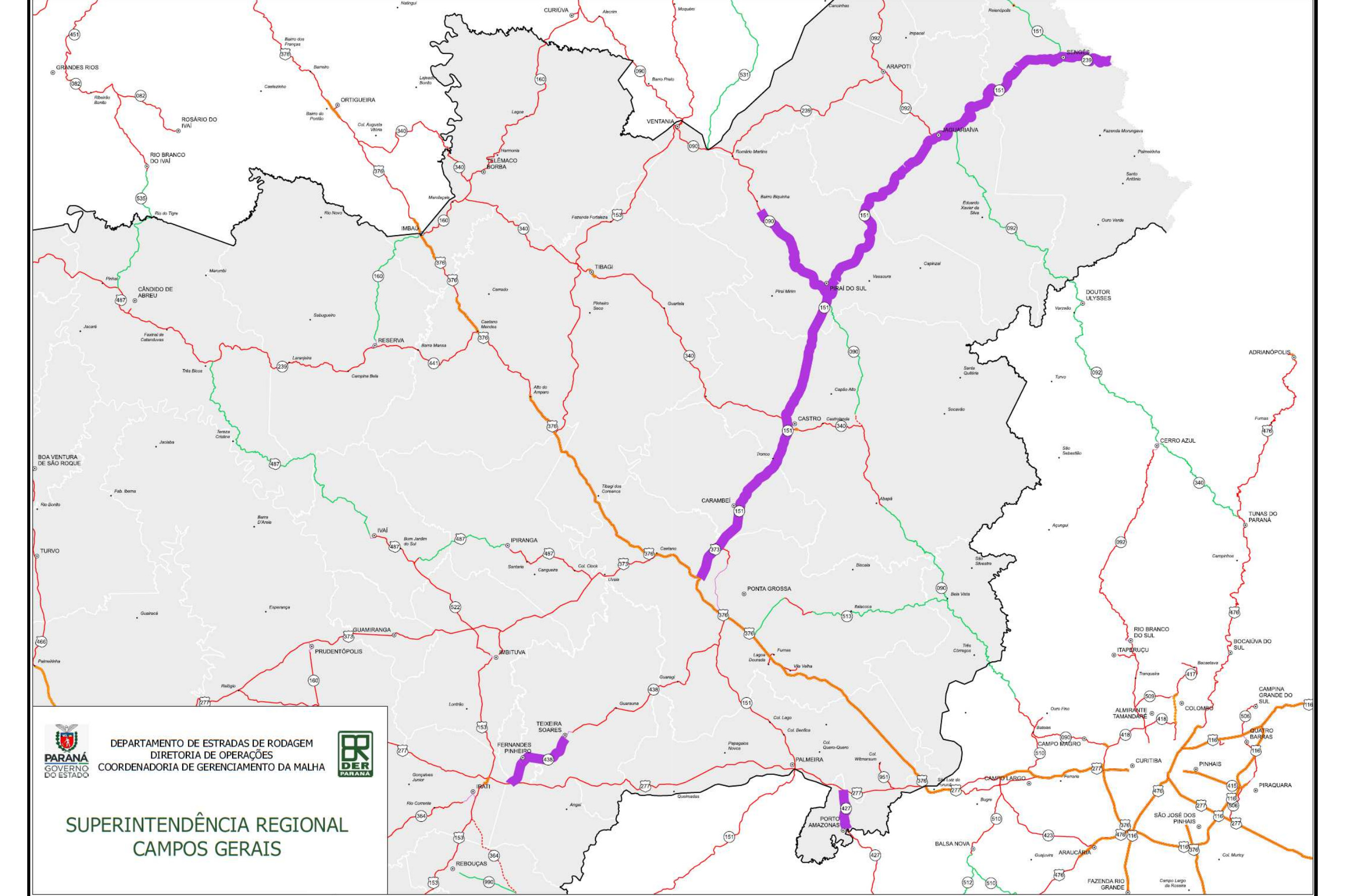 PR-151 Jaguariaíva - Piraí do Sul
