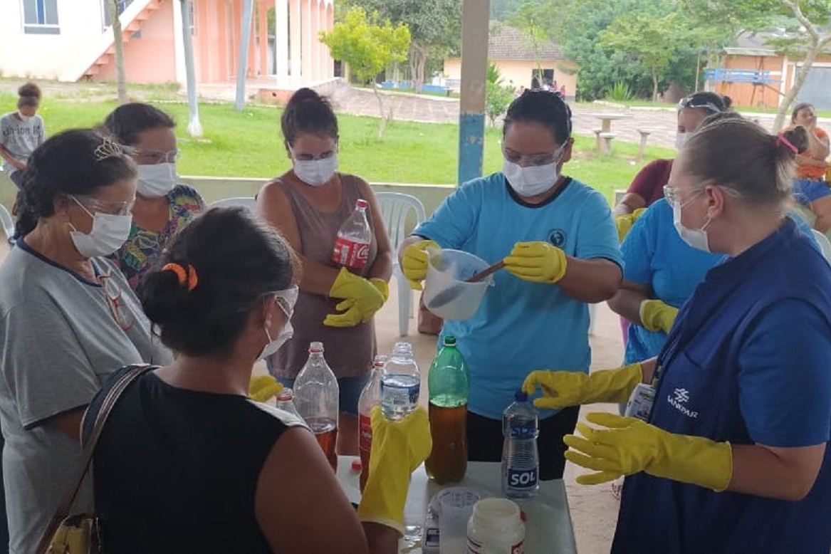 Oficina da Sanepar para produção de sabão ecológico em Turvo está com inscrições abertas