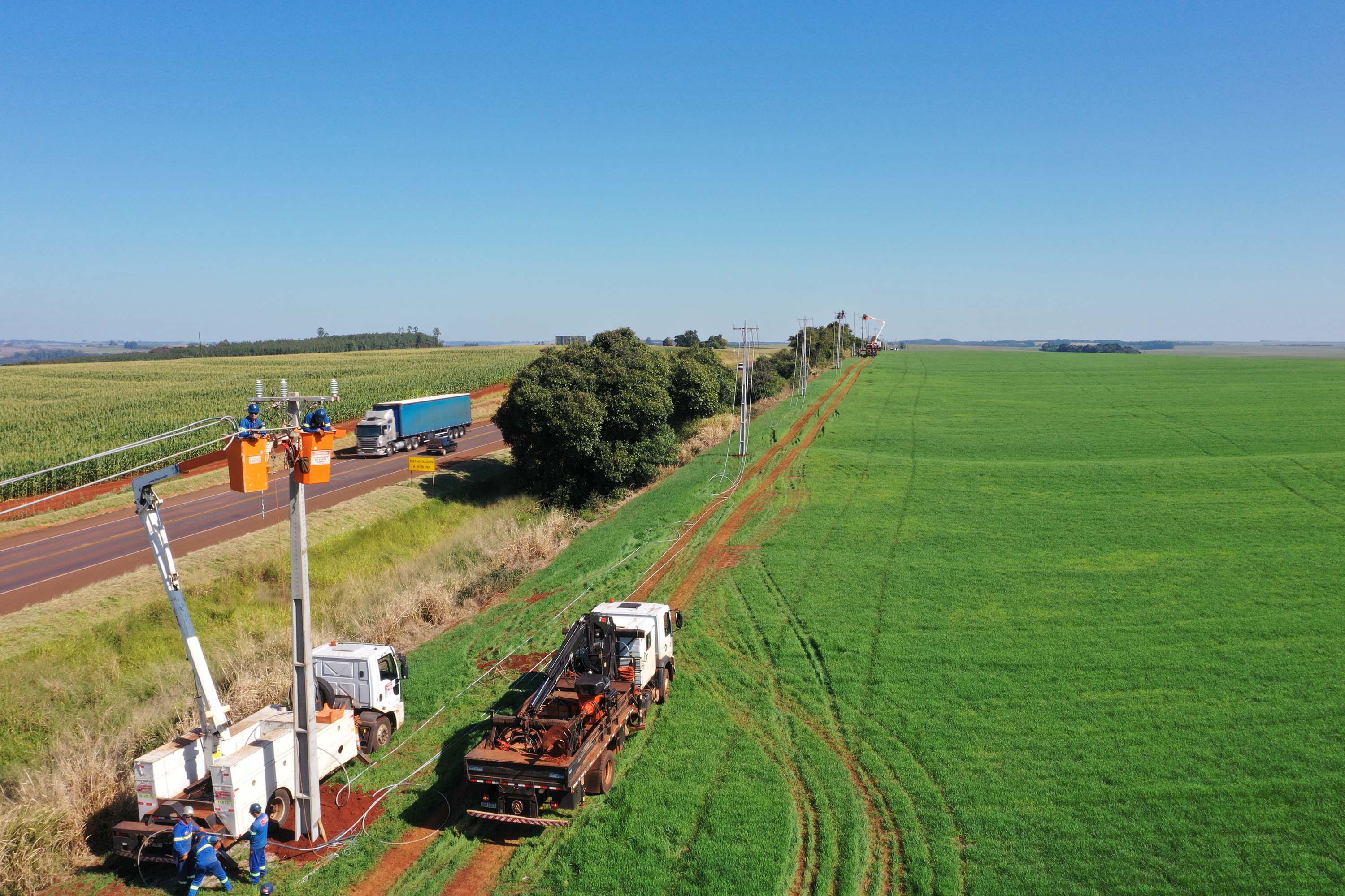 Paraná Trifásico entrega 12,5 mil km de novas redes e alcança 50% do programado