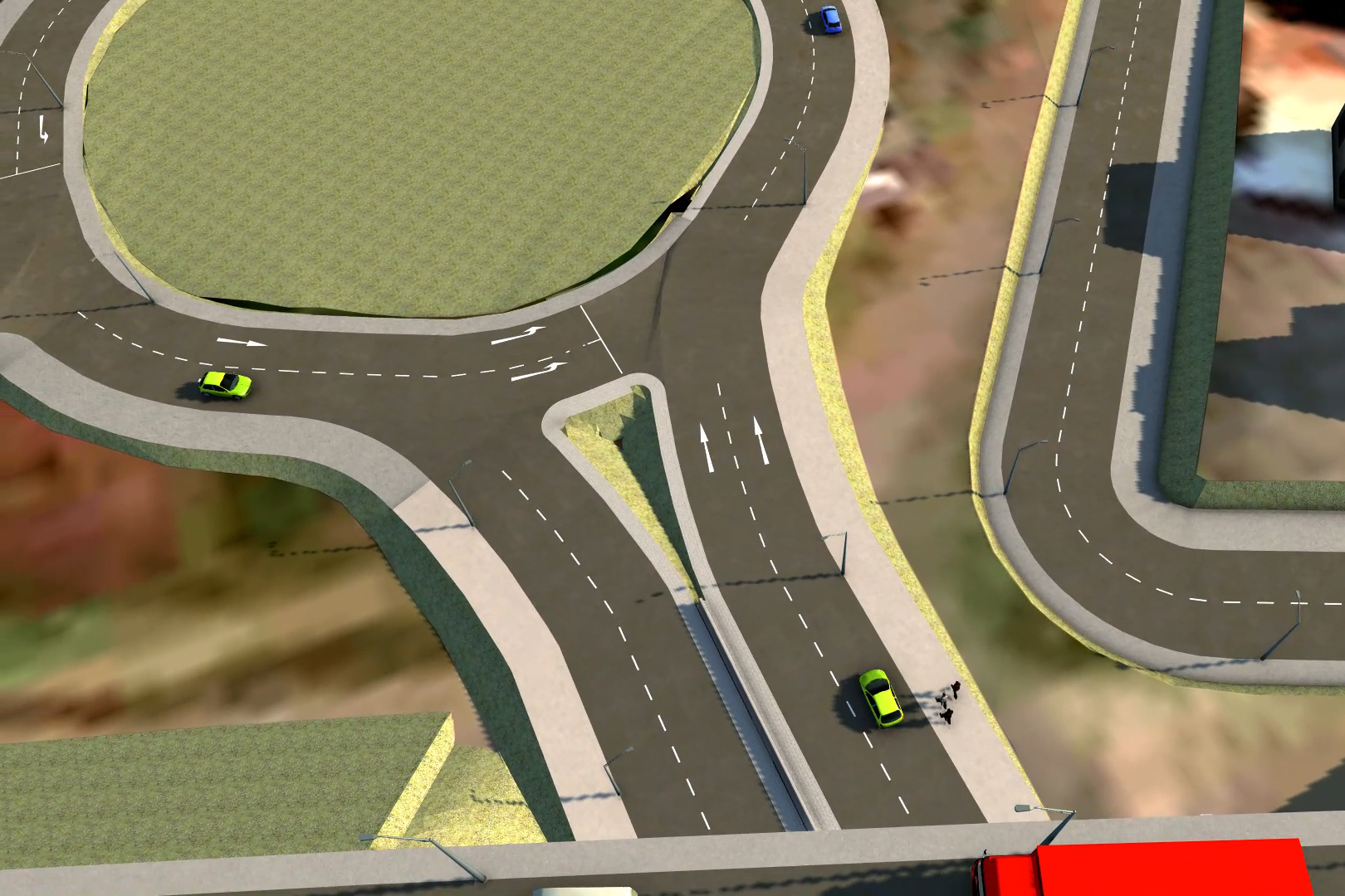 Maquete 3D do anteprojeto do viaduto da PUC