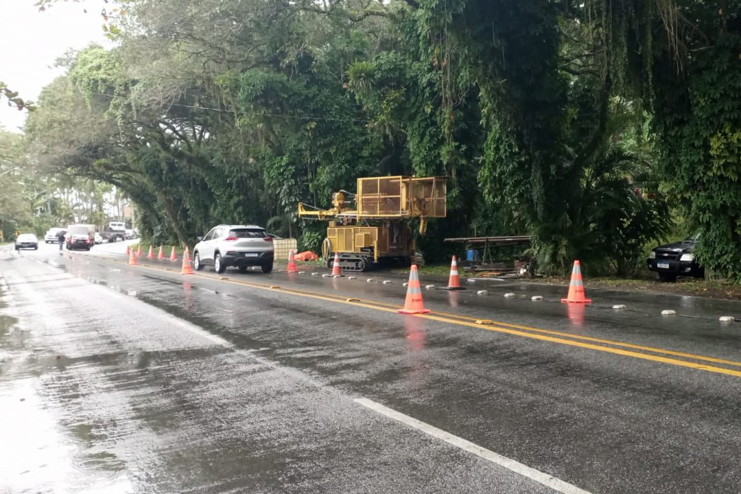 Ponte de Guaratuba - sondagens em Caiobá