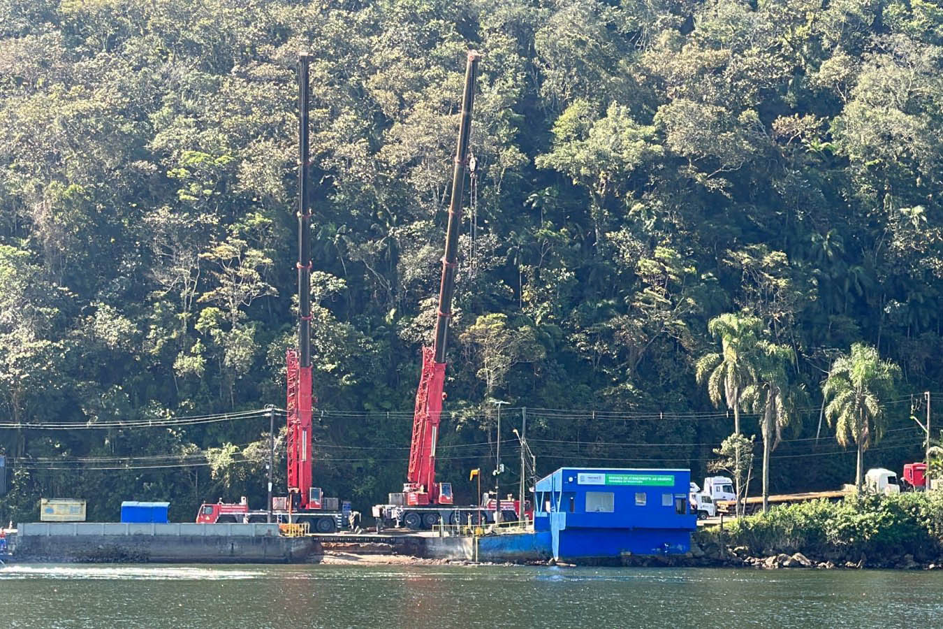 Substituição de ponte flutuante na travessia do Ferry Boat de Guaratuba