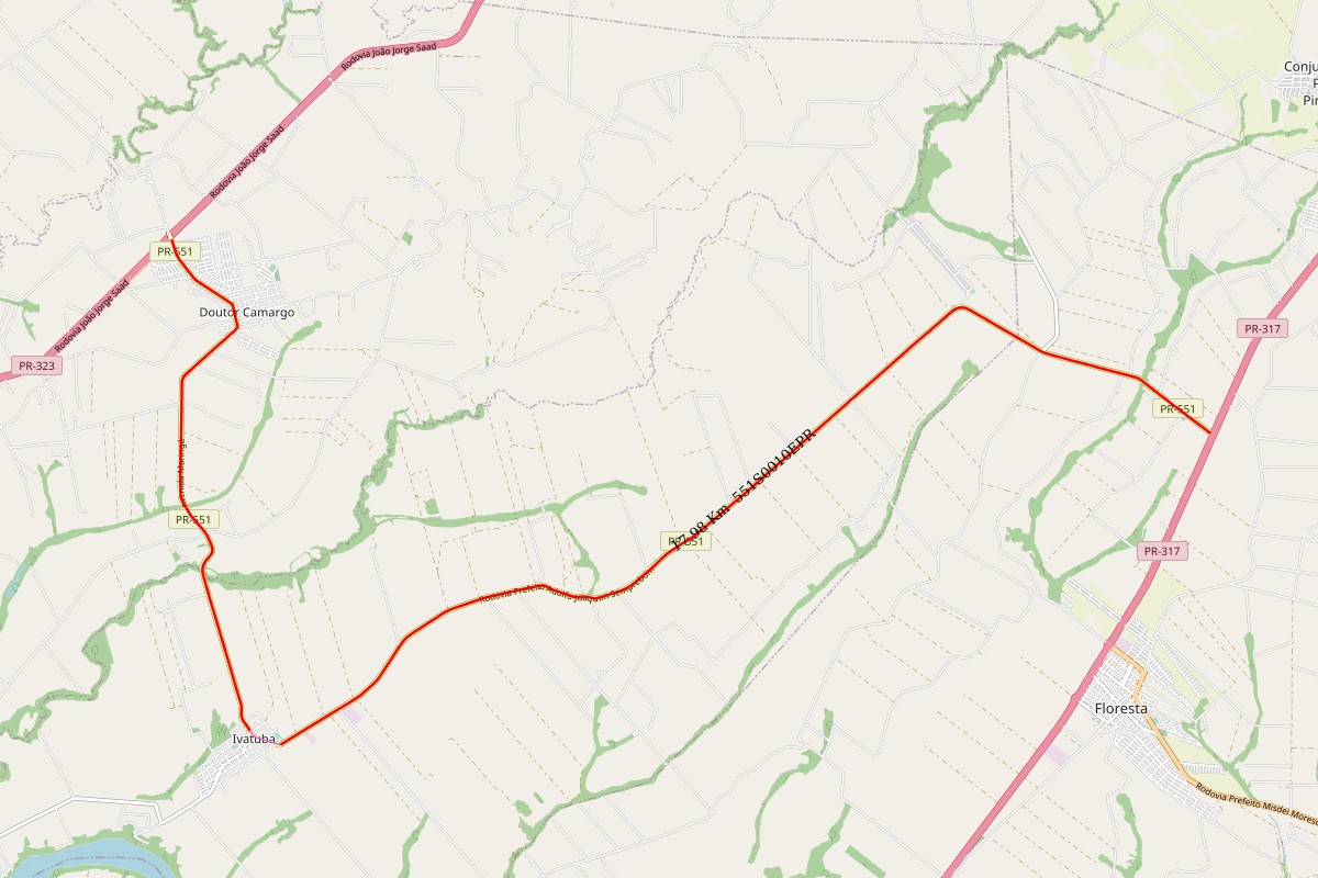 Rodovia entre Doutor Camargo e Floresta tem obras de segurança viária e recuperação de erosão