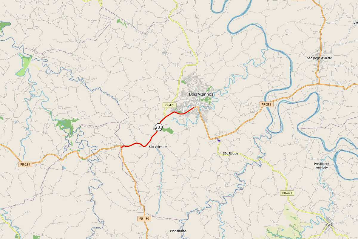 Rodovia de Dois Vizinhos recebe serviços de conservação