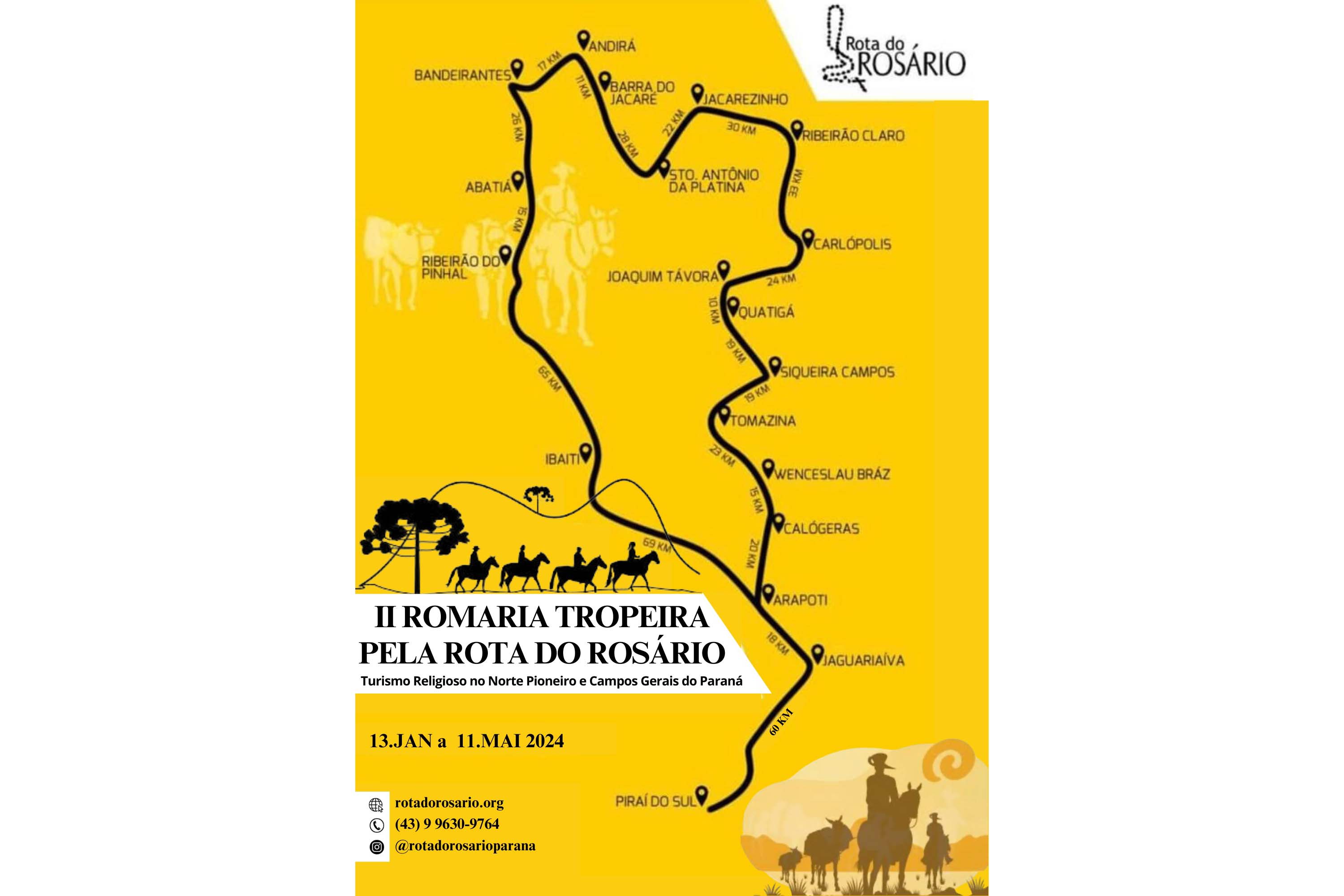 Romaria Tropeira vai percorrer a Rota do Rosário unindo tradição e religiosidade