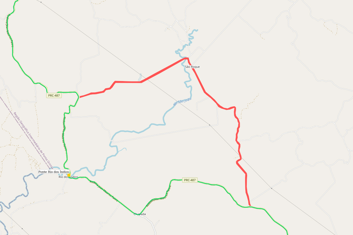 DER PONTE RIO DOS ÍNDIOS