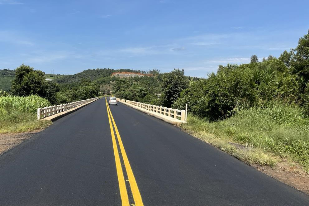Ponte do Rio Jordão em Guarapuava tem pavimento revitalizado 