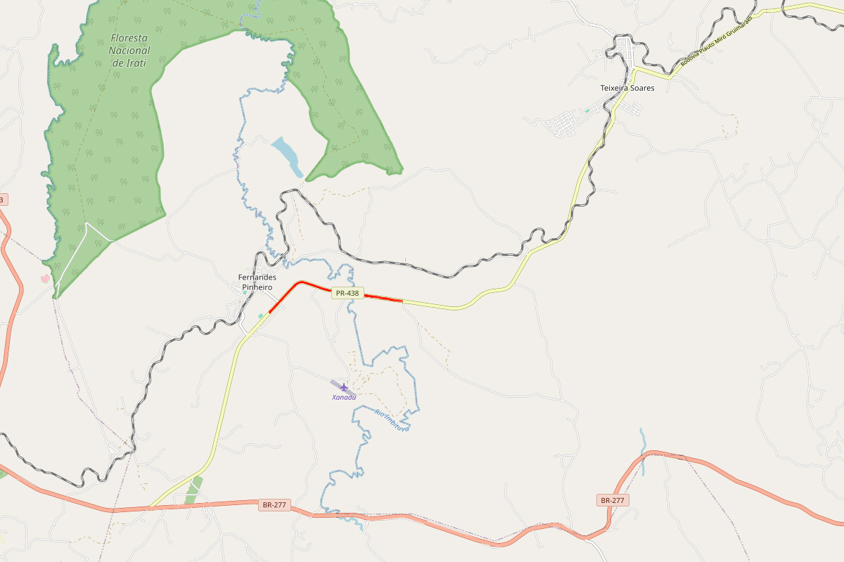 DER PR-438 Fernandes Pinheiro a Teixeira Soares