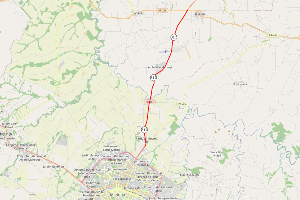 DER PR-317 duplicação Maringá