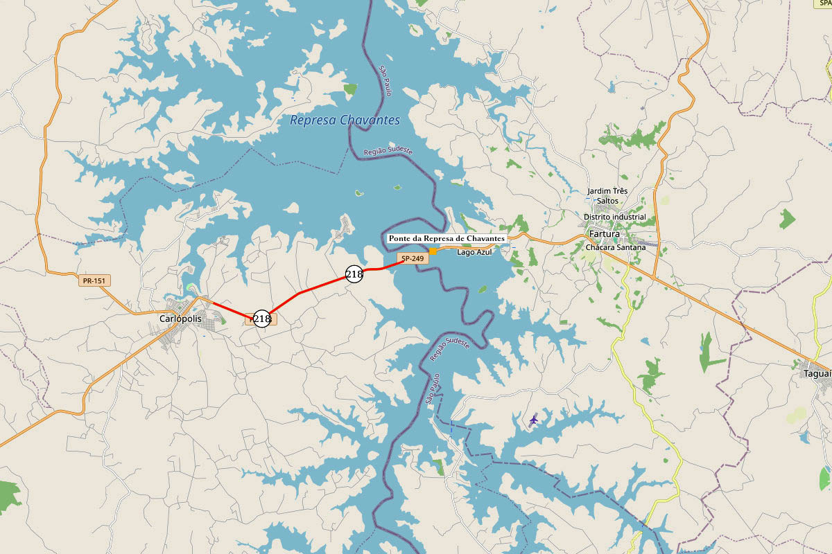 PR-218 e SP-249 Ponte da Represa de Chavantes reforma