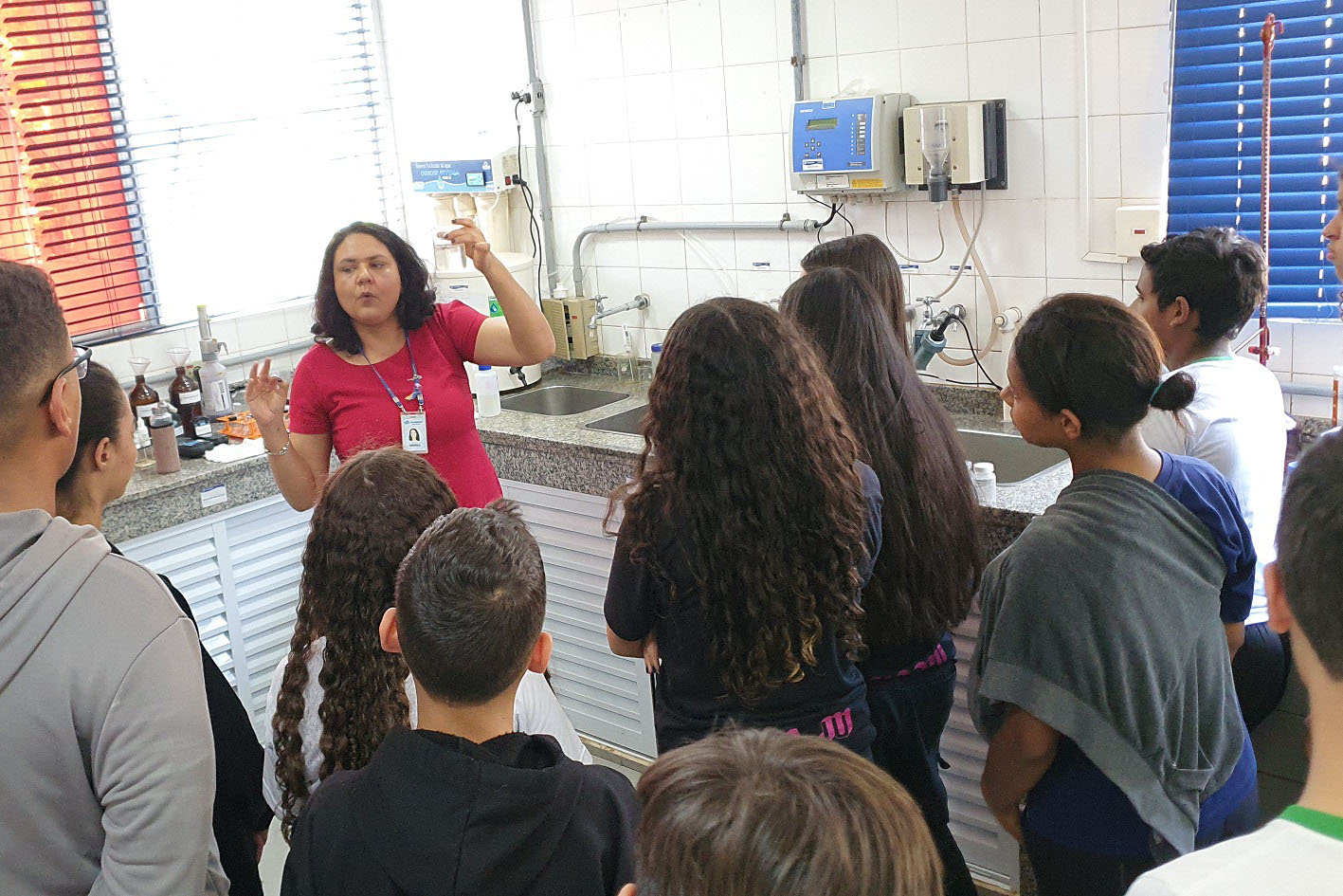 Jovens aprenderam uso correto da rede de esgoto e vão ensinar familiares - Sara Ferreira de Melo, da Escola Estadual de Floriano