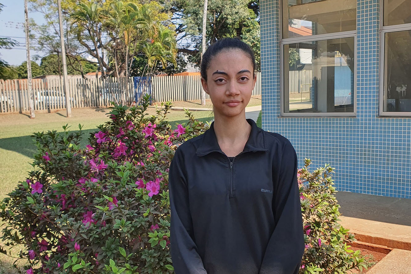 Jovens aprenderam uso correto da rede de esgoto e vão ensinar familiares - Sara Ferreira de Melo, da Escola Estadual de Floriano