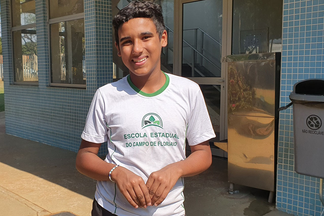 Jovens aprenderam uso correto da rede de esgoto e vão ensinar familiares - Sara Ferreira de Melo, da Escola Estadual de Floriano