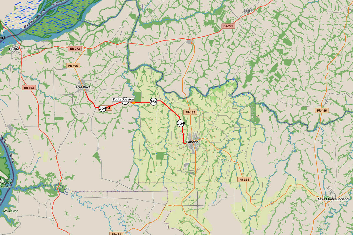 Com investimento de R$ 500 mil, DER/PR reforma ponte em rodovia entre Palotina e Terra Roxa