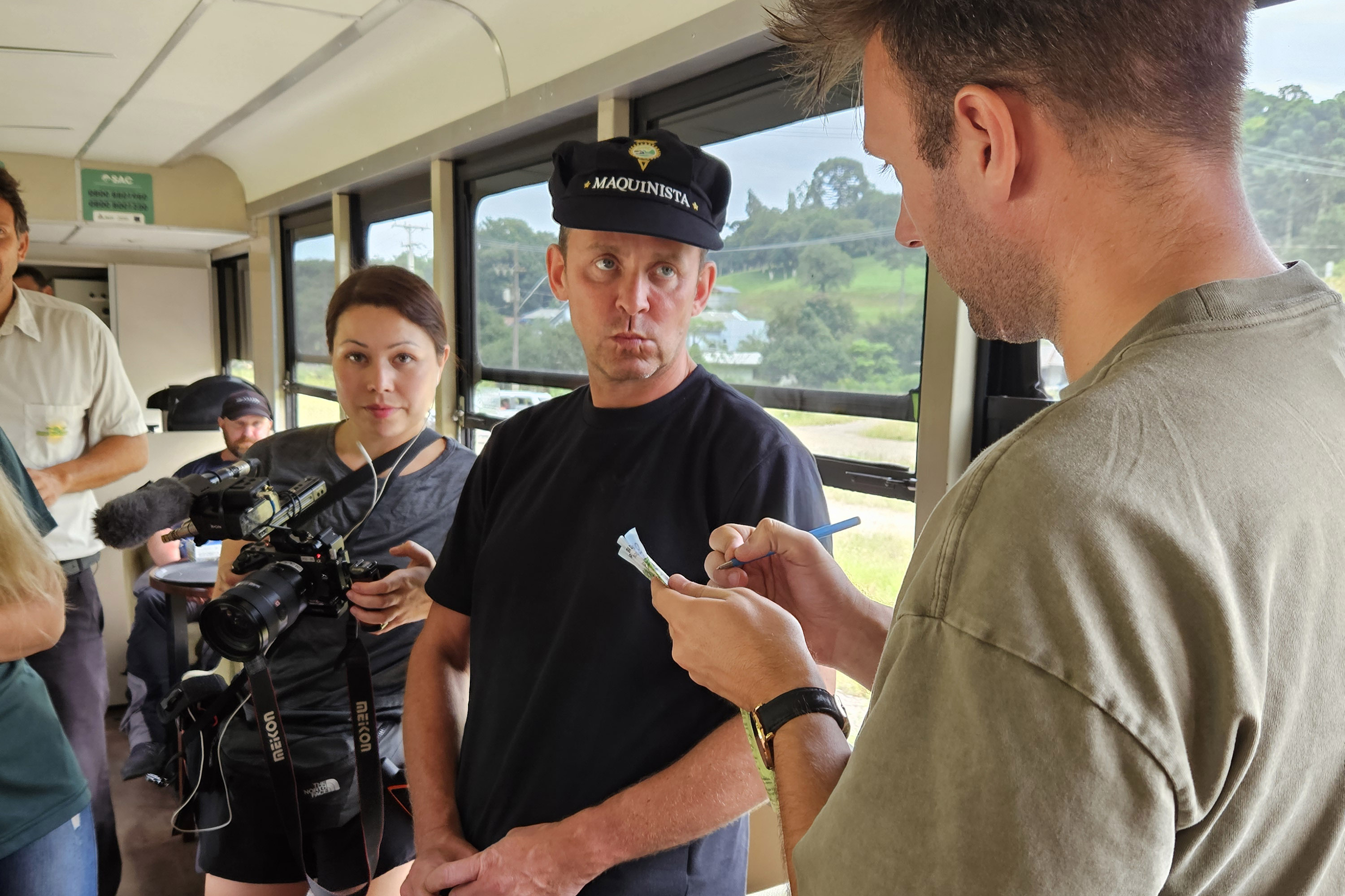 Trem turístico do Paraná é destaque em reality show de emissora europeia