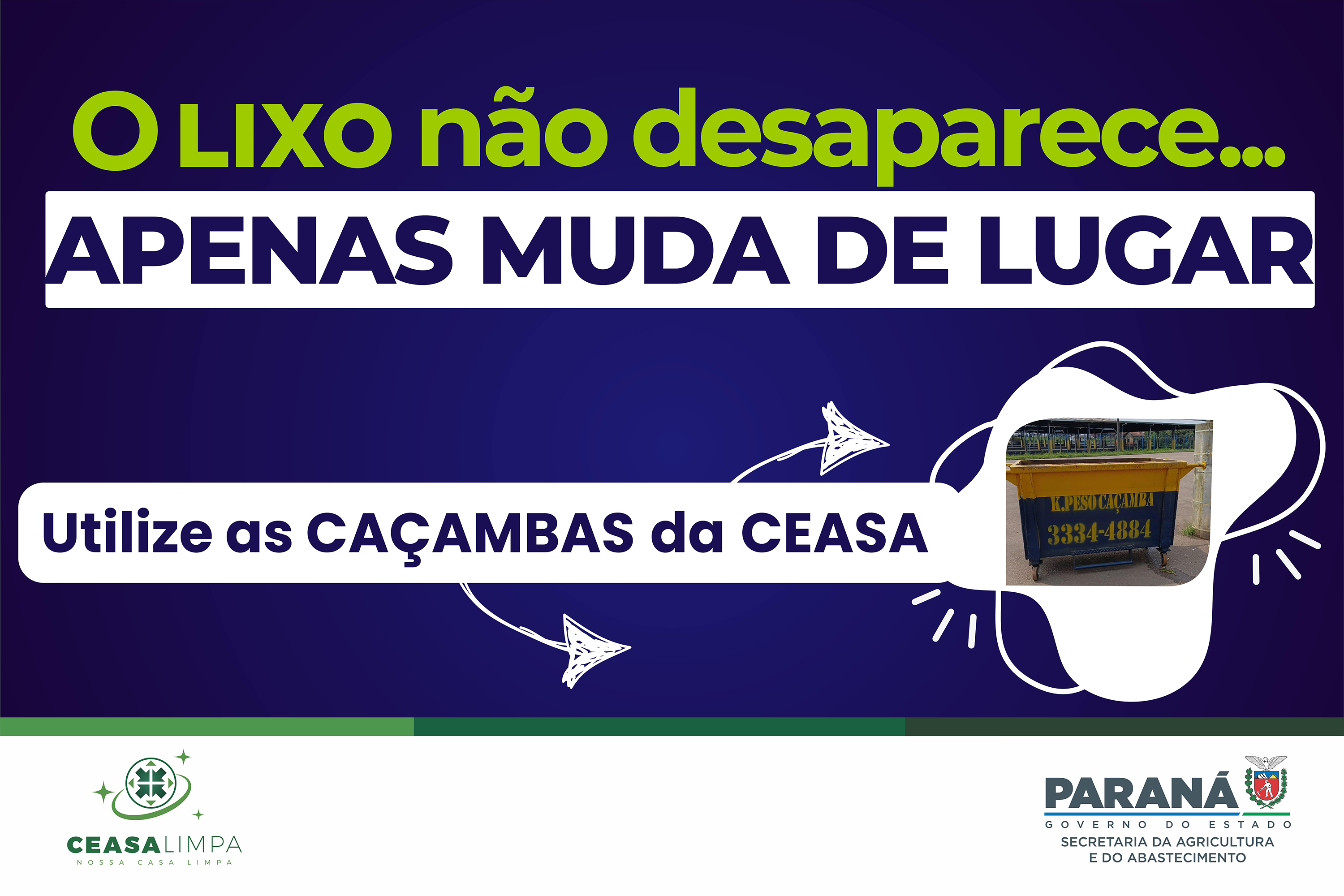 Ceasa Paraná faz campanha para incentivar compromisso com o meio ambiente