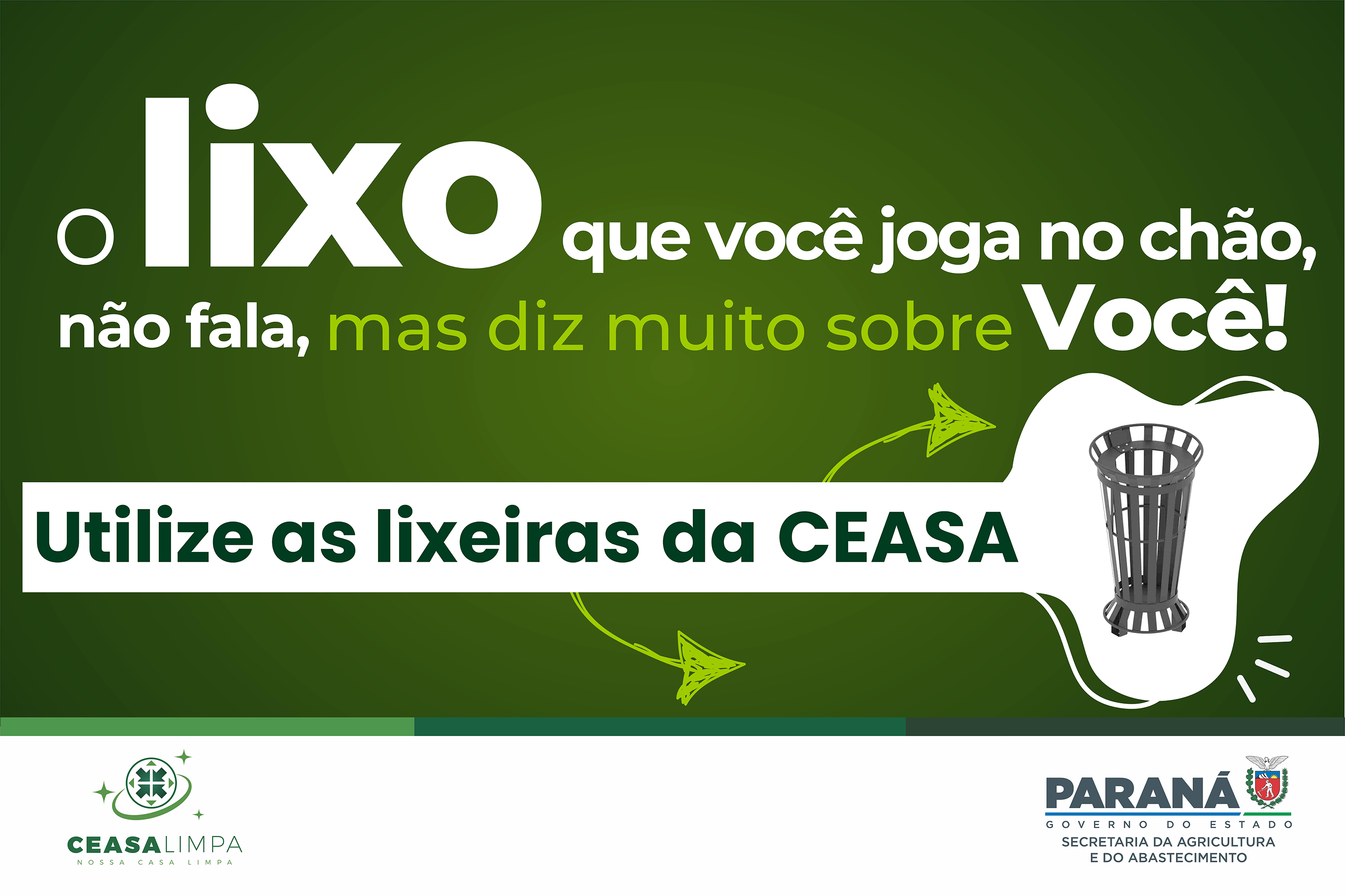 Ceasa Paraná faz campanha para incentivar compromisso com o meio ambiente