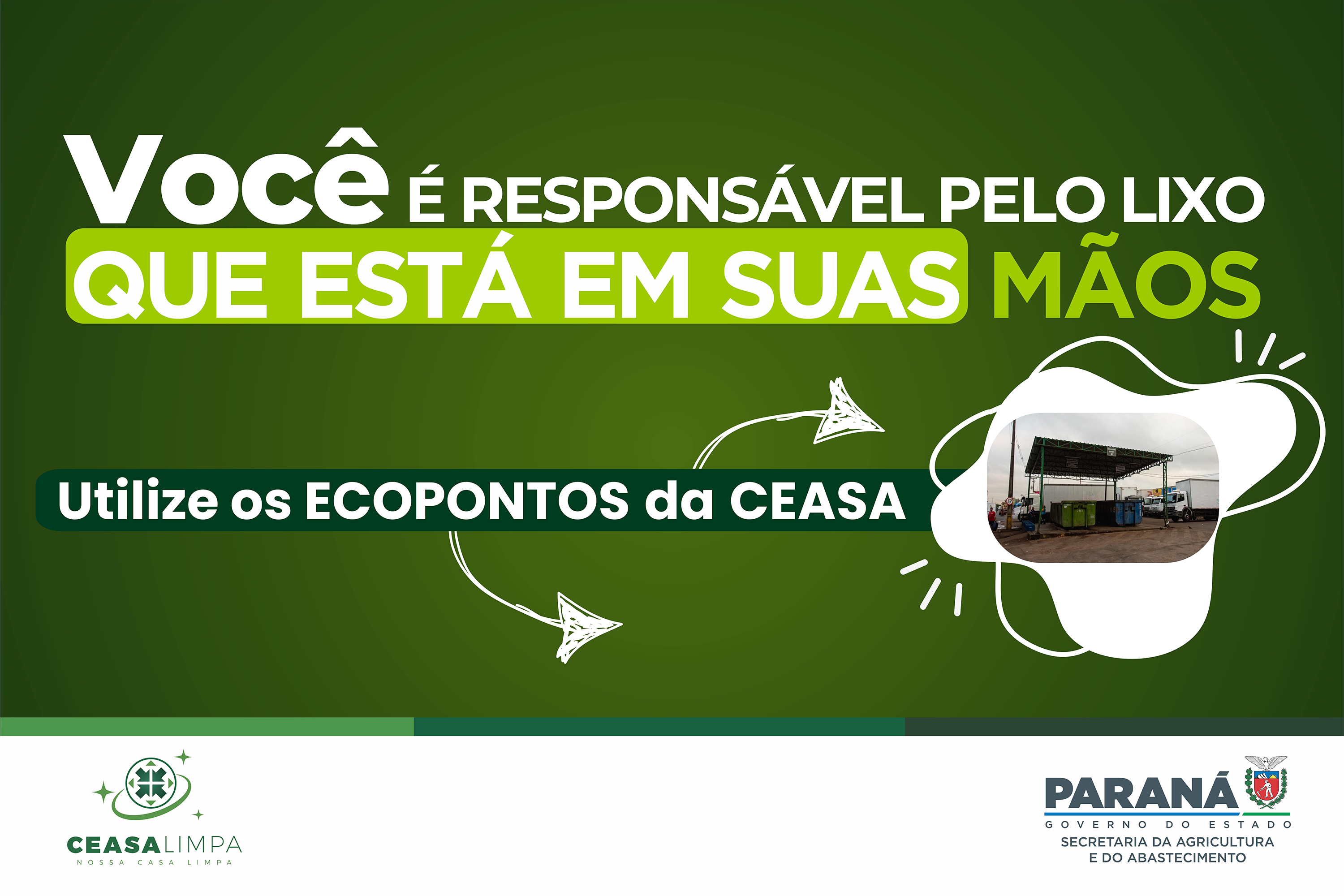 Ceasa Paraná faz campanha para incentivar compromisso com o meio ambiente