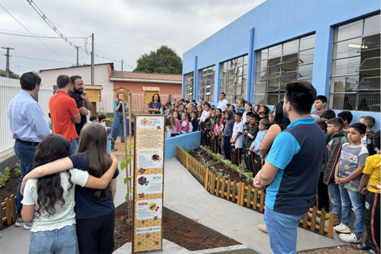 Sanepar inaugura Jardim de Água e Mel em Piraí do Sul