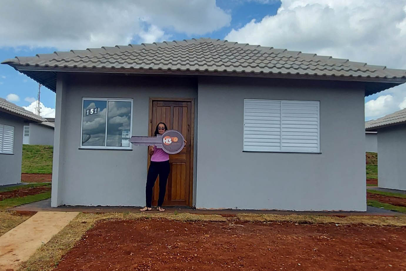 COHAPAR - Fotos das casas entregues em Sta Cruz de Monte Castelo
