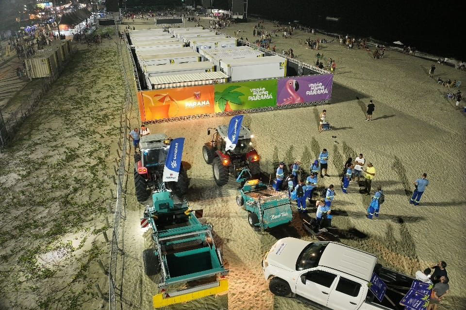 Limpeza diurna: aumento de 31,76% na coleta de lixo diurna em relação ao mesmo feriado prolongado de 2024 (Sanepar)