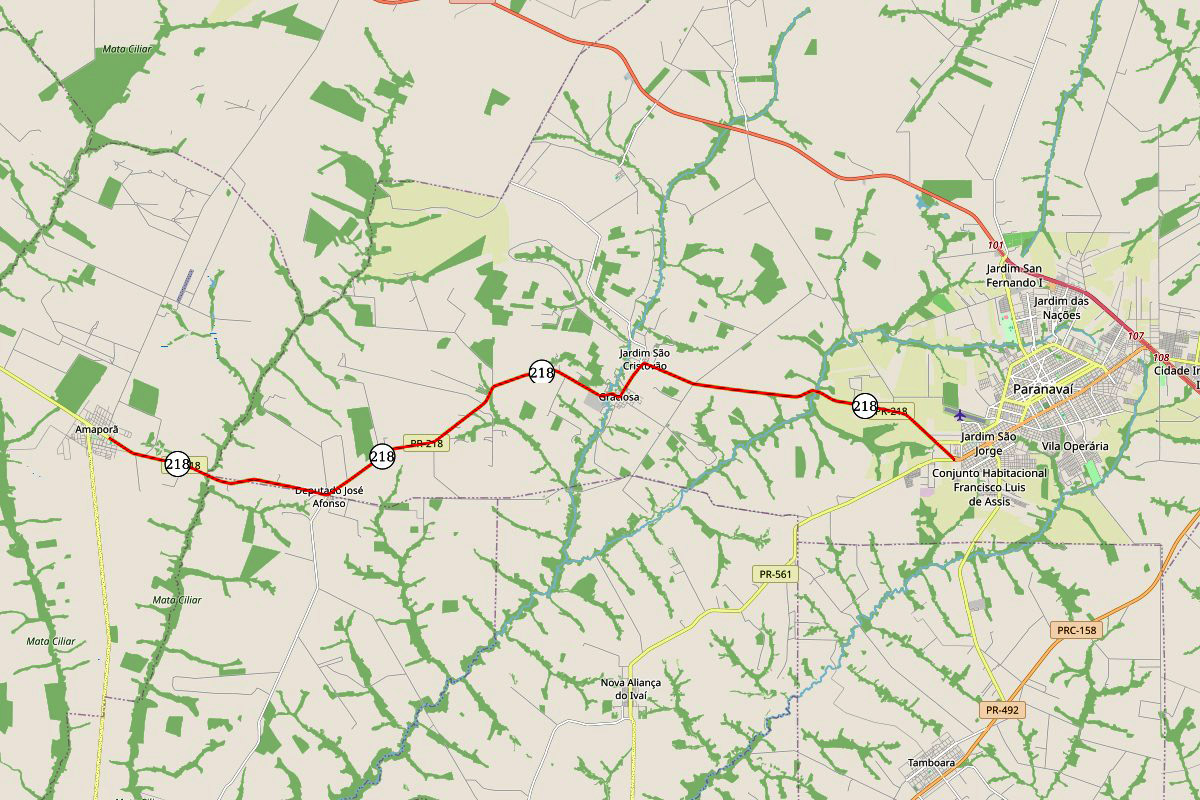 PR-218 Paranavaí - Amaporã