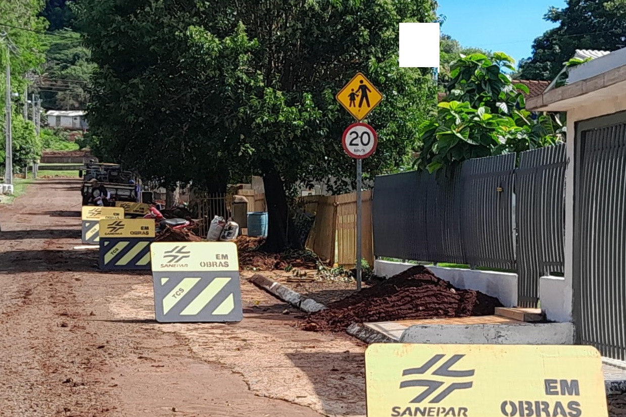 SANEPAR OBRAS DE ESGOTO BOA VISTA DA APARECIDA