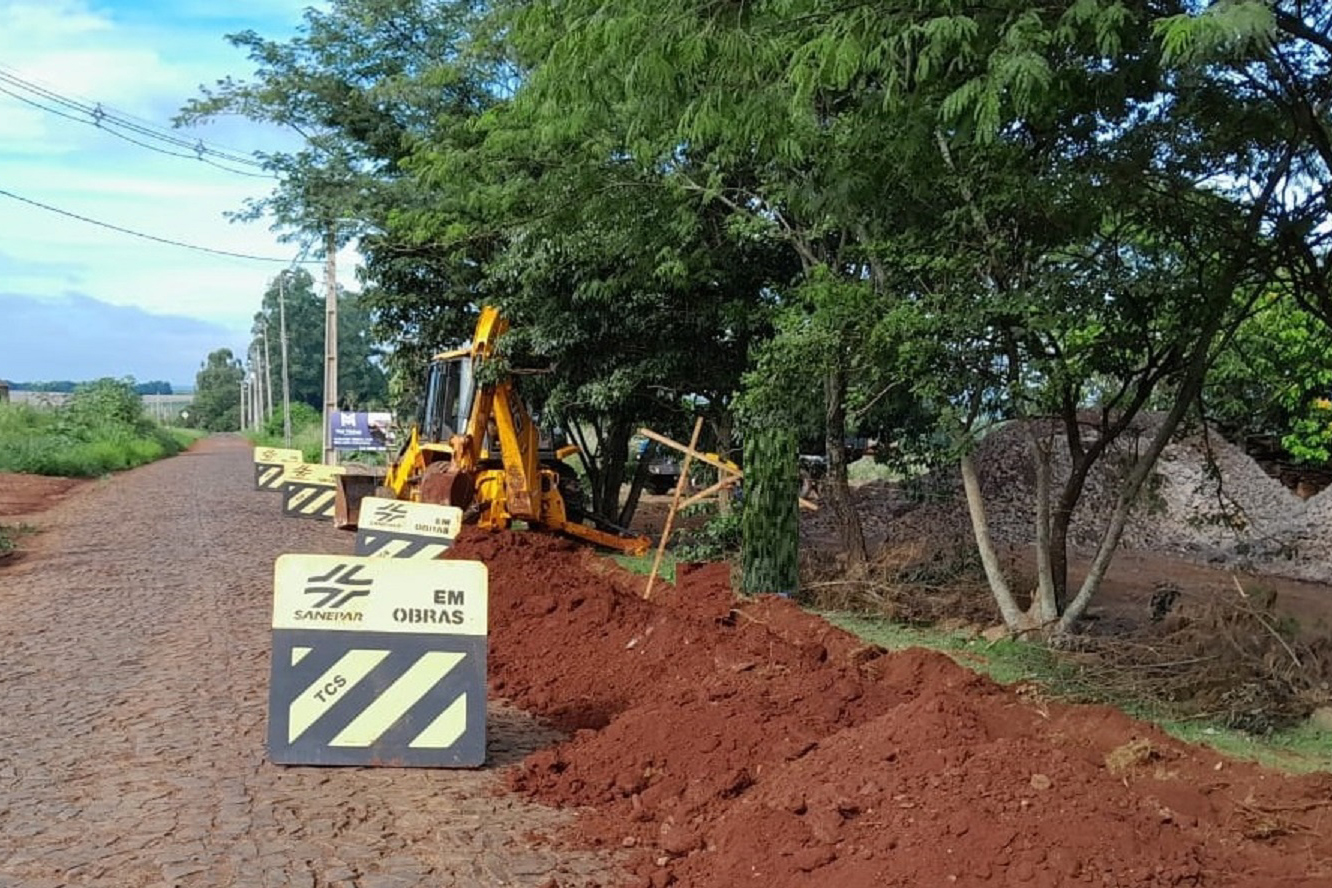SANEPAR OBRAS DE ESGOTO BOA VISTA DA APARECIDA