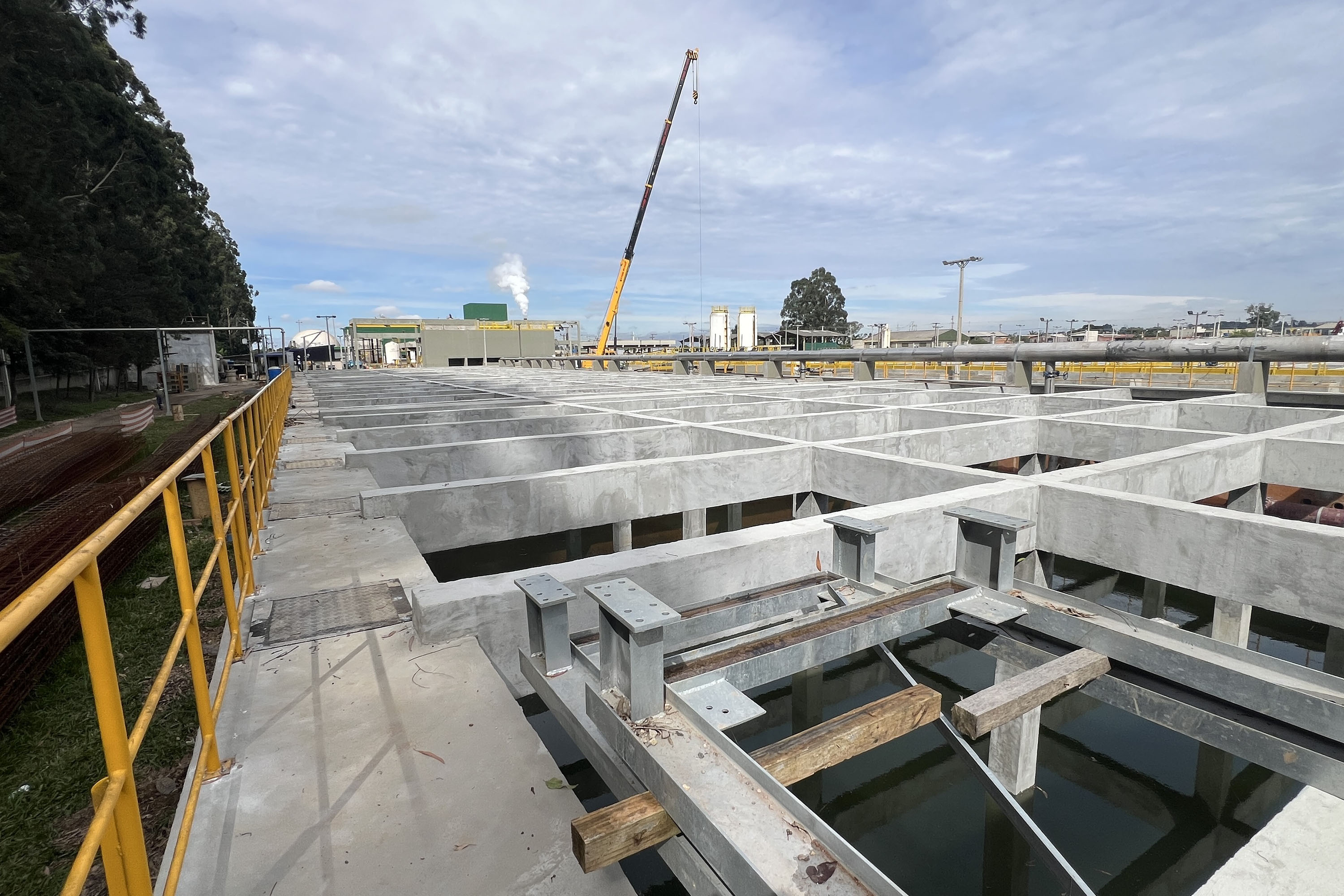 Obras na ETE Atuba Sul chegam à etapa final com eficiência e inovabilidade